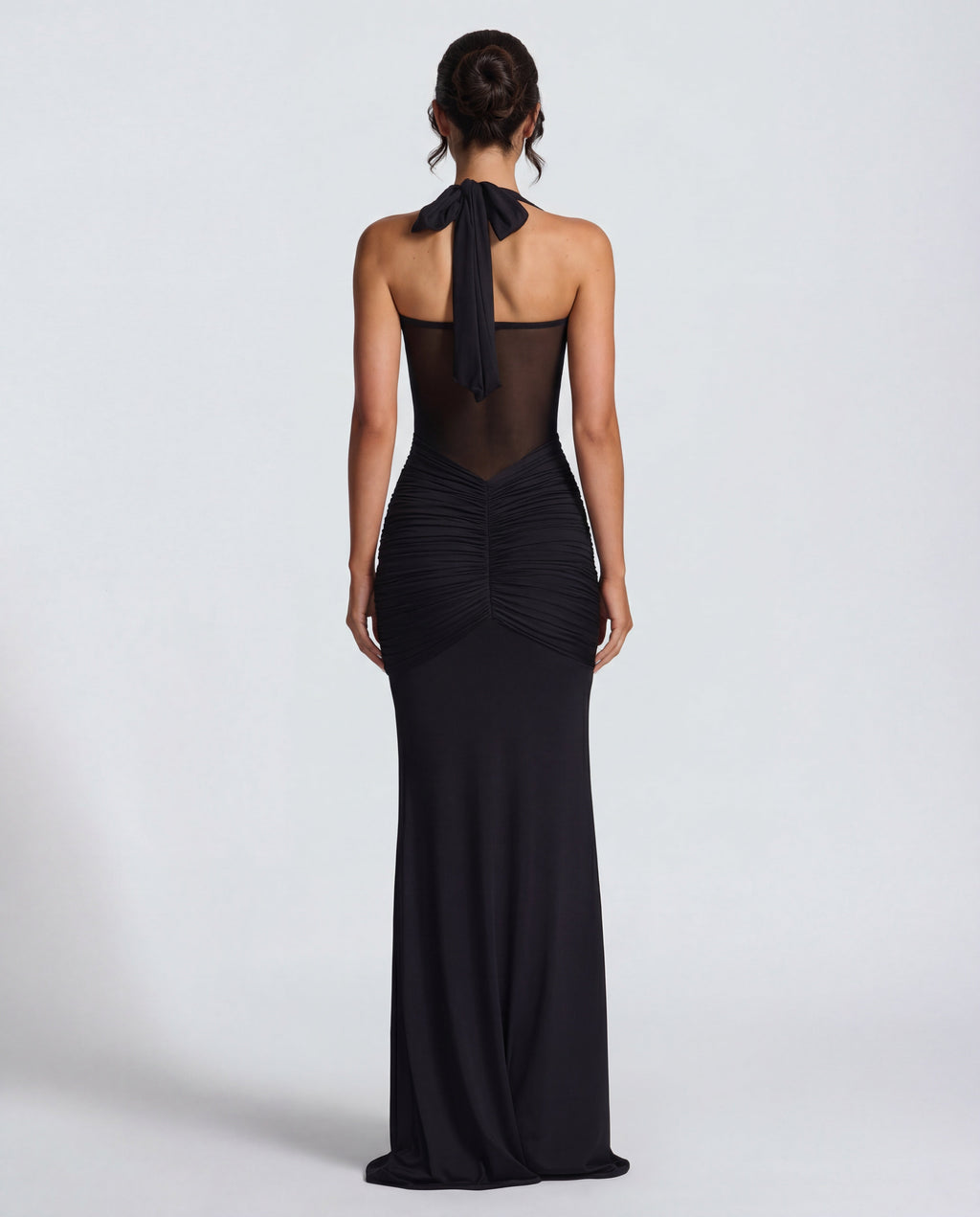 Yellow Ruched Maxi Dress Women UK – Summer Evening Wear, Wedding Guest