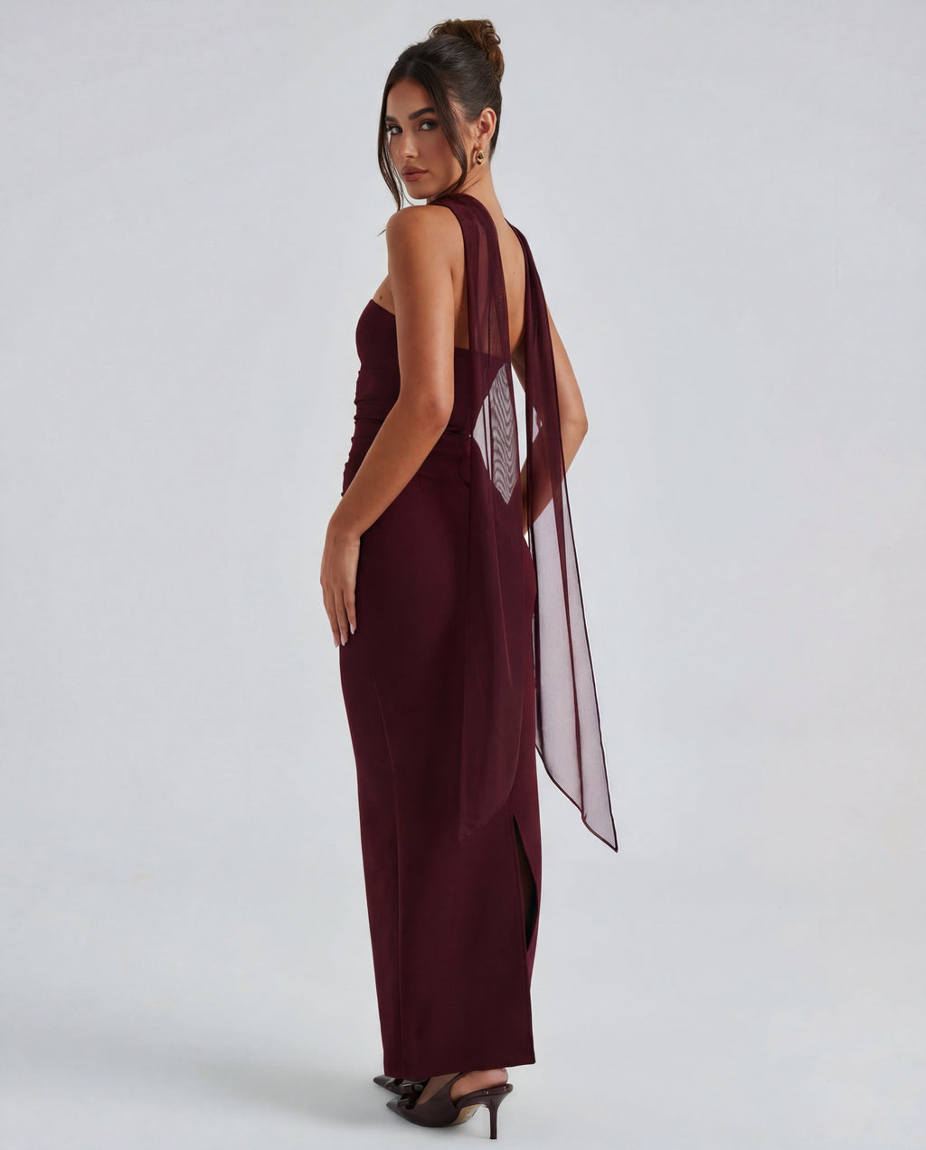 Non-Stretch Crepe Strapless Maxi Dress Women UK – Evening Gown, Cocktail Event