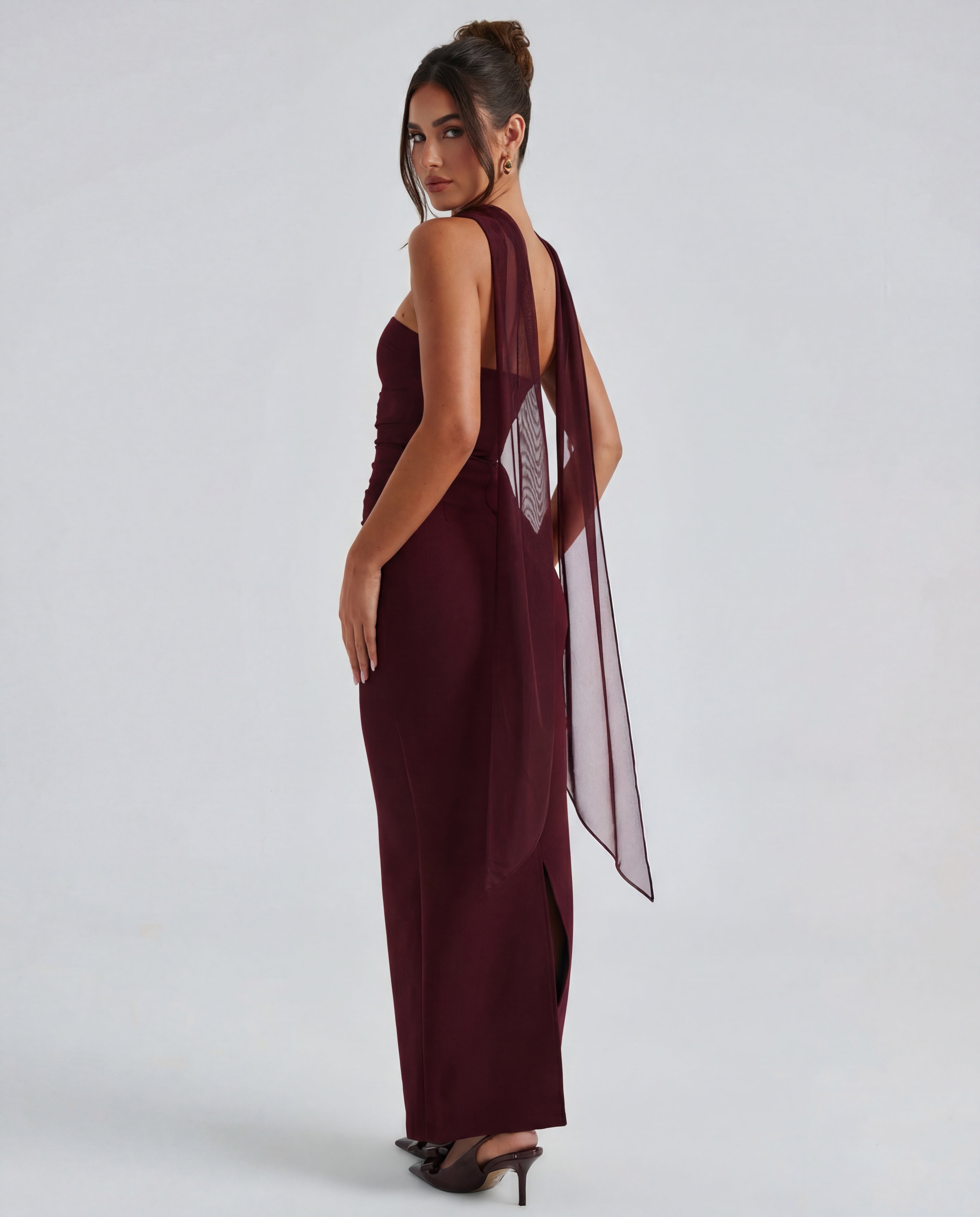 Non-Stretch Crepe Strapless Maxi Dress Women UK – Evening Gown, Cocktail Event