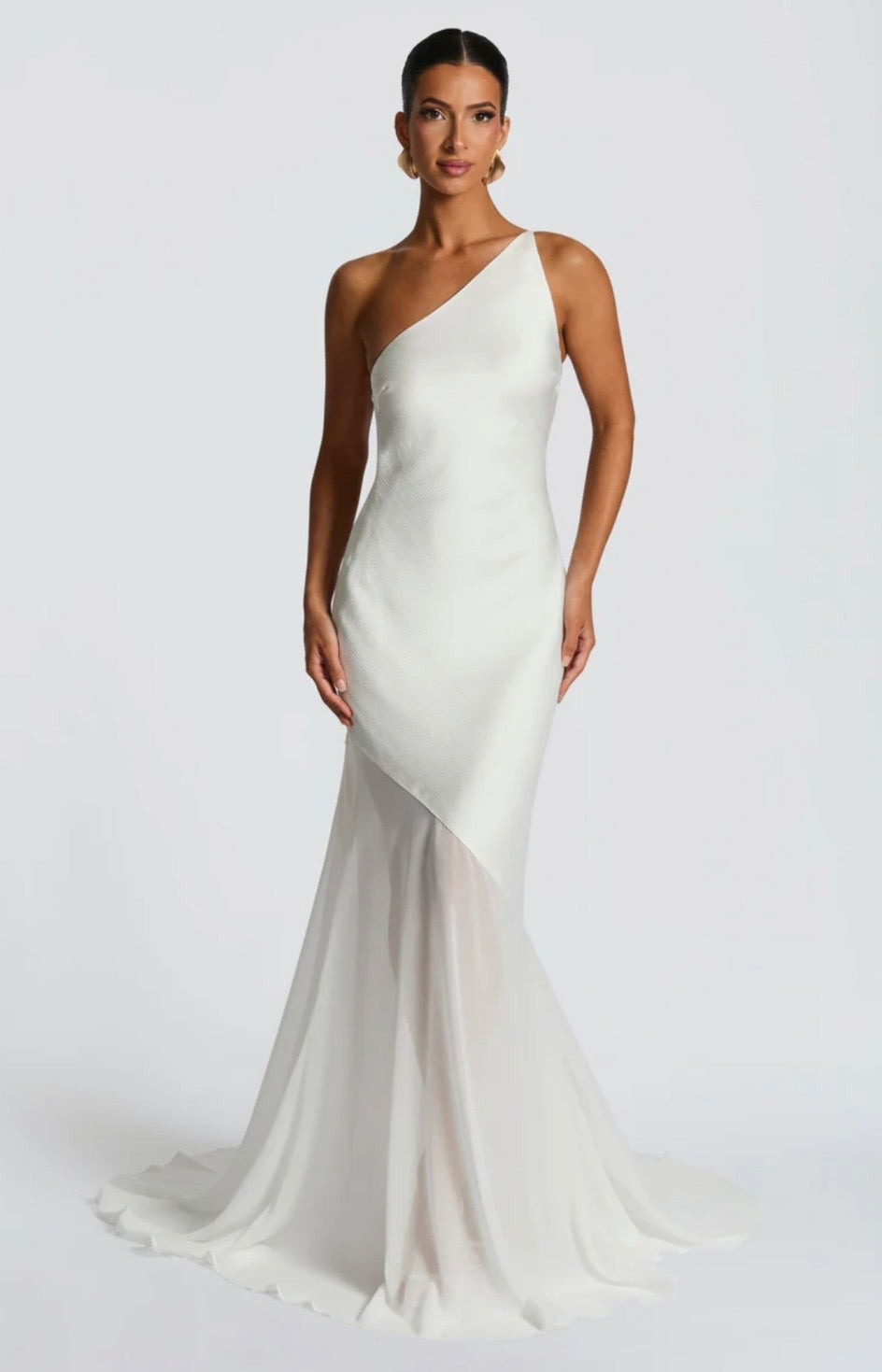 Maxi Dress with Bias-Cut Design | Layered Fluid Fabric for Evening Wear