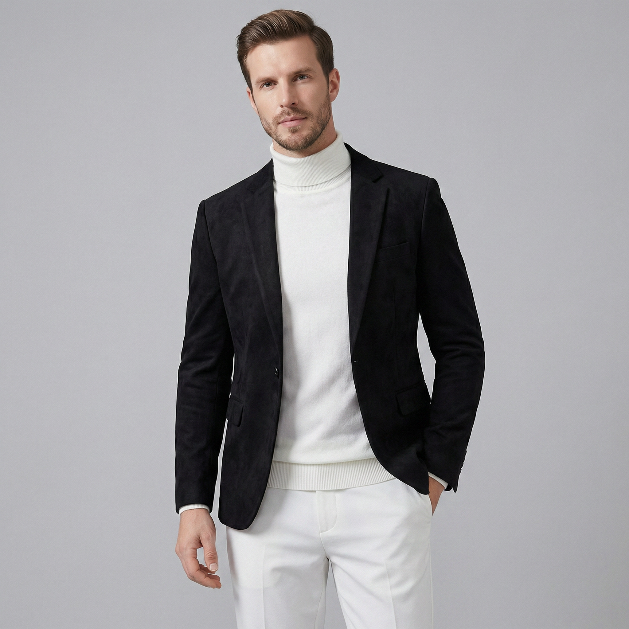 Men's Blazer Jacket - Stylish Tailored Design for Formal and Casual Wear