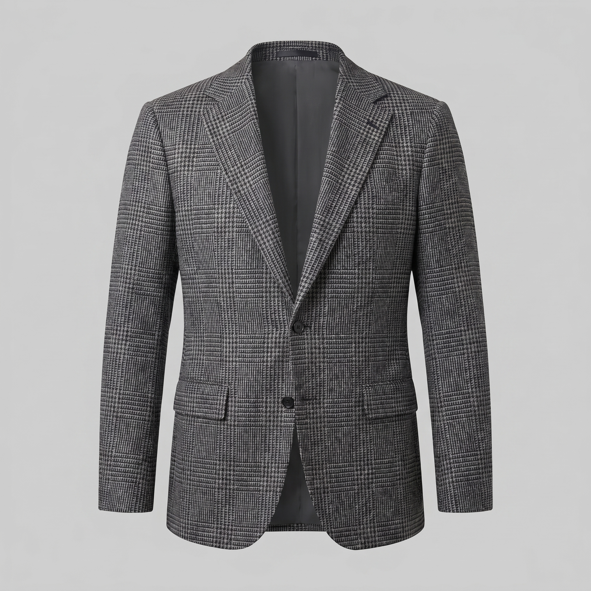 Men's Casual Check Blazer Jacket - Lightweight Sport Coat for Everyday Wear