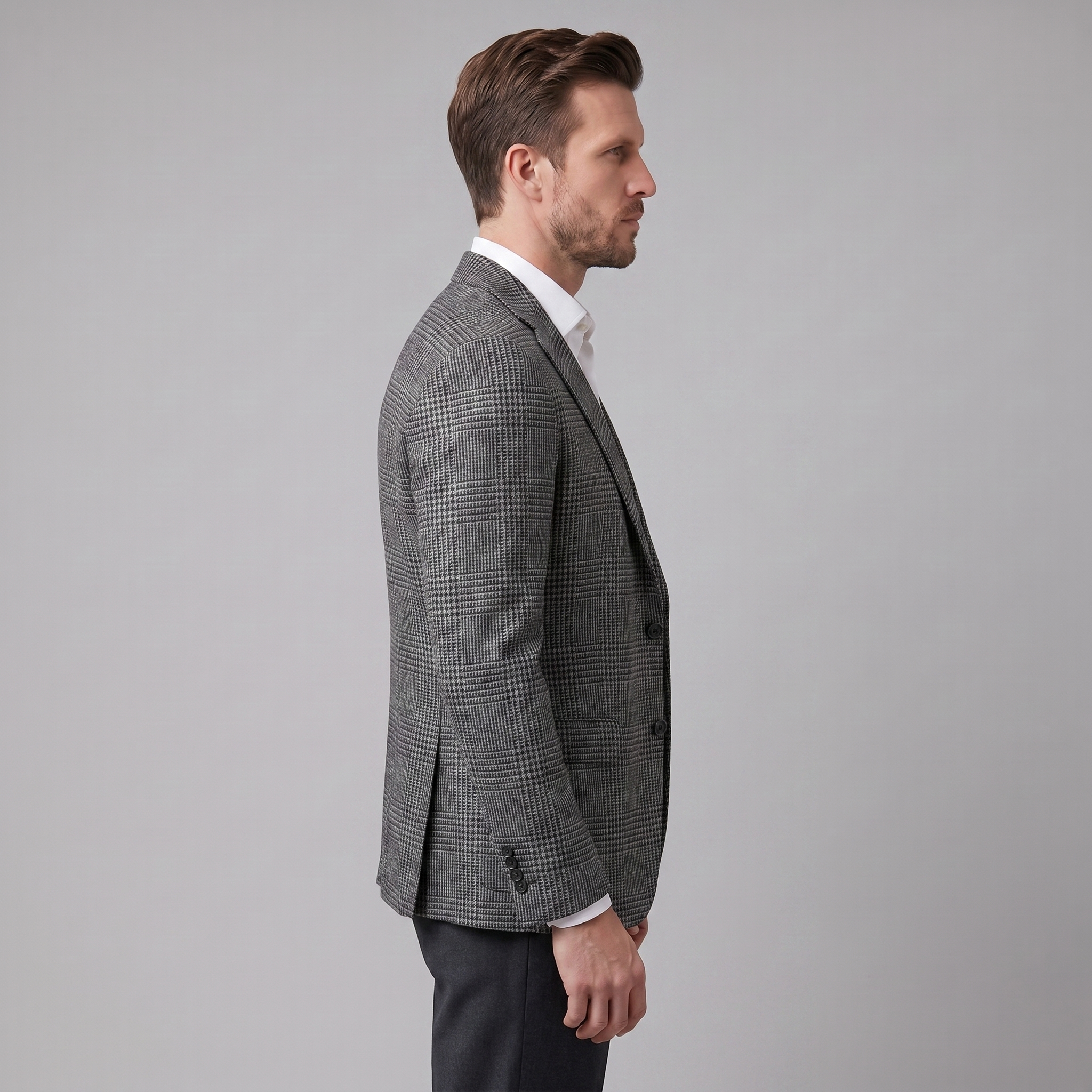 Men's Casual Check Blazer Jacket - Lightweight Sport Coat for Everyday Wear