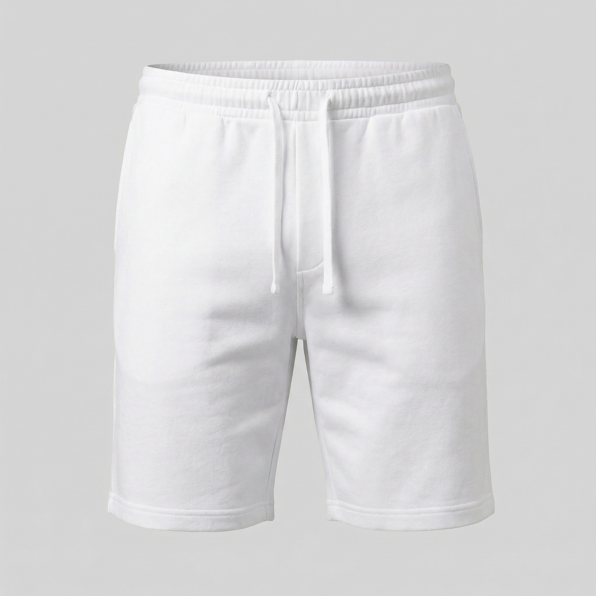 Men's Casual Drawstring Shorts - Lightweight Cotton Blend for Everyday Wear