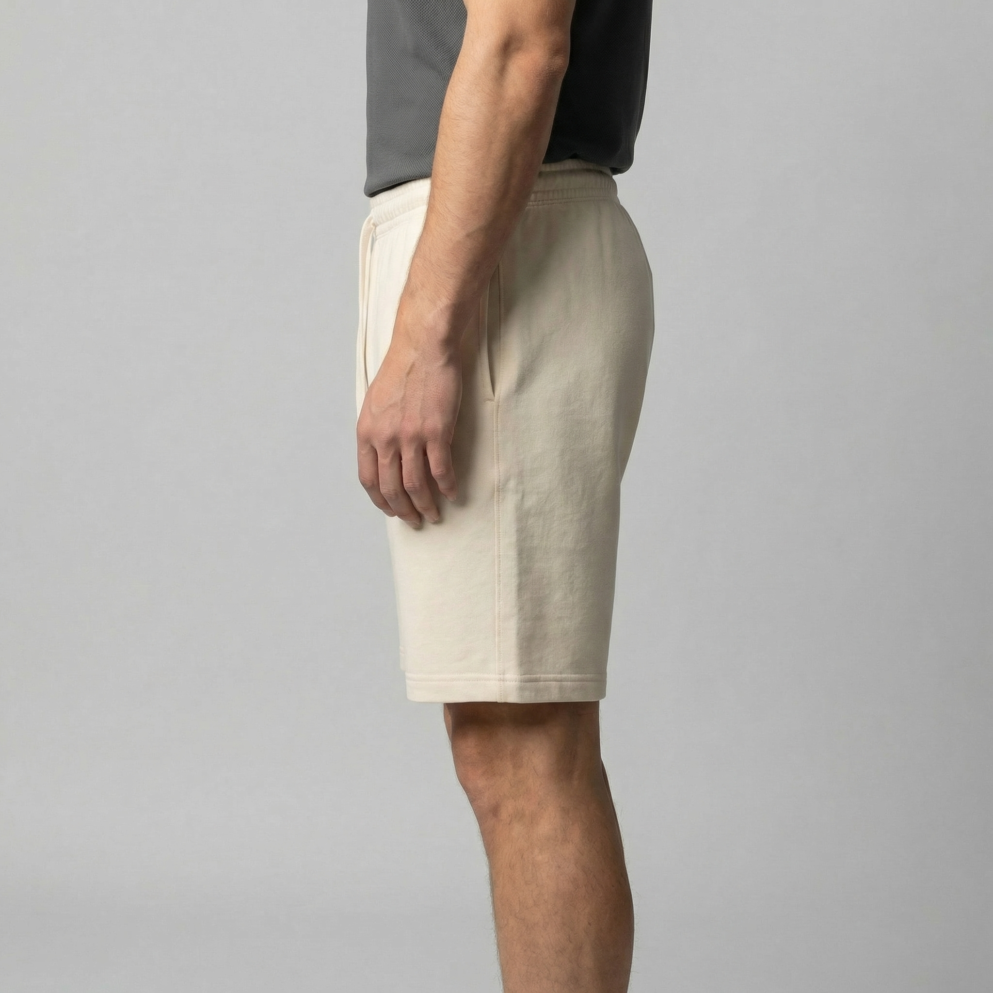 Men's Casual Drawstring Shorts - Lightweight Cotton Blend for Everyday Wear