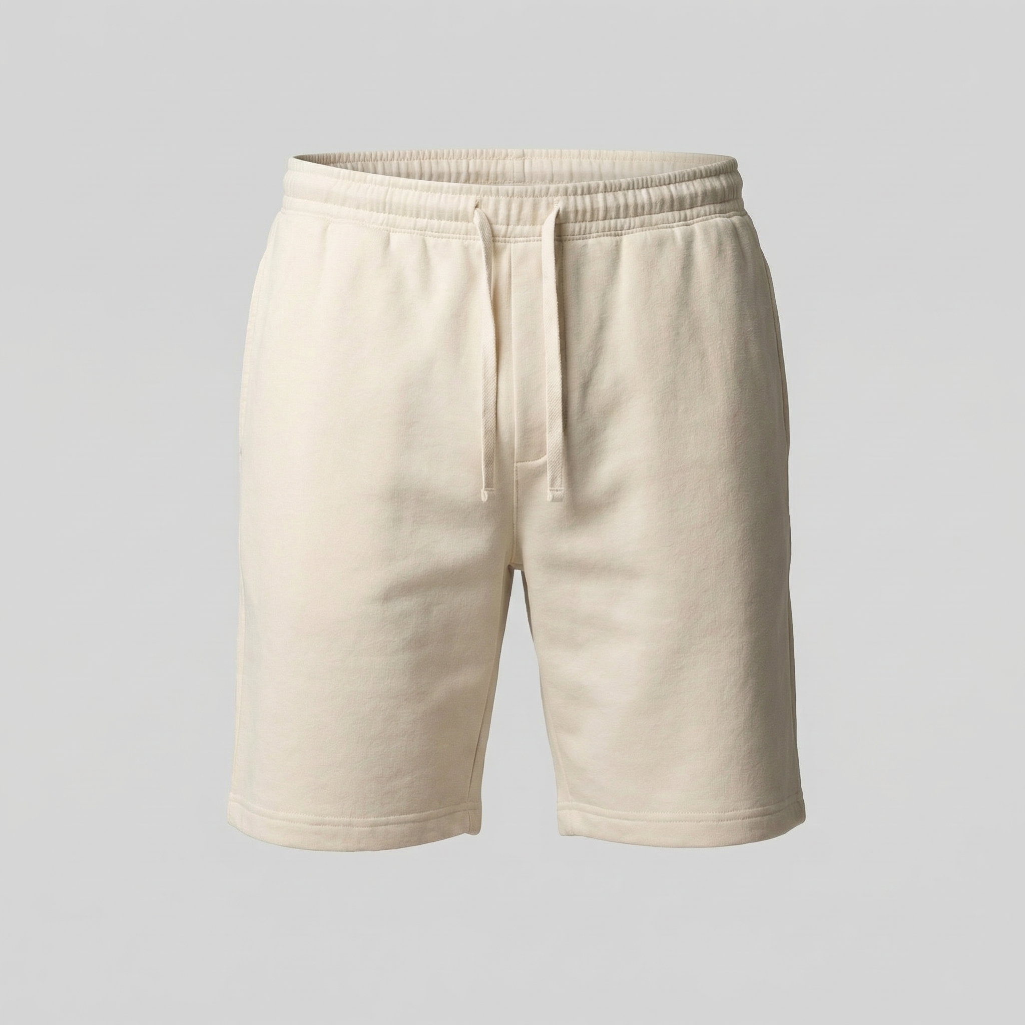Men's Casual Drawstring Shorts - Lightweight Cotton Blend for Everyday Wear