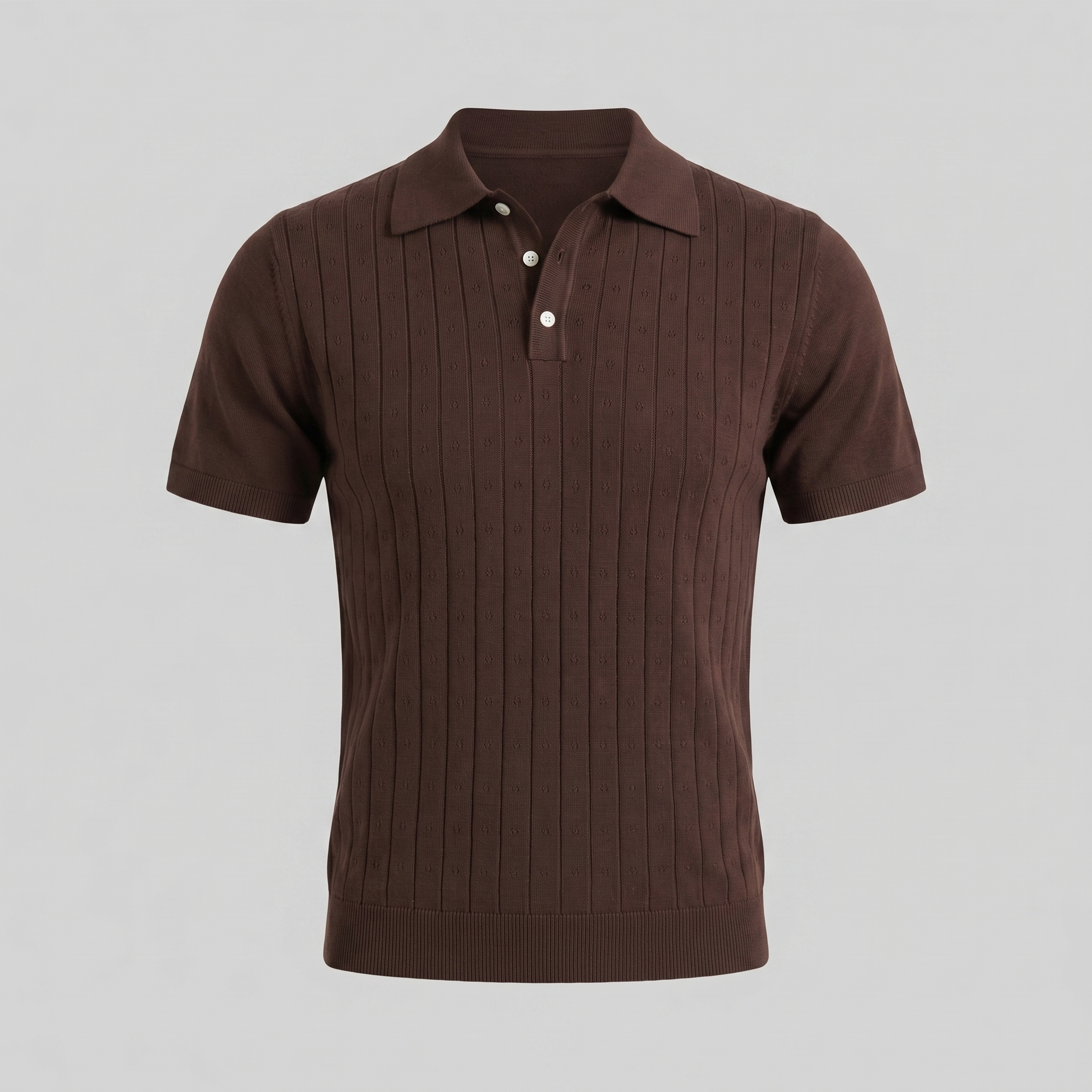 Men's Casual Polo Shirt - Short-Sleeved Cotton Blend for Everyday Wear