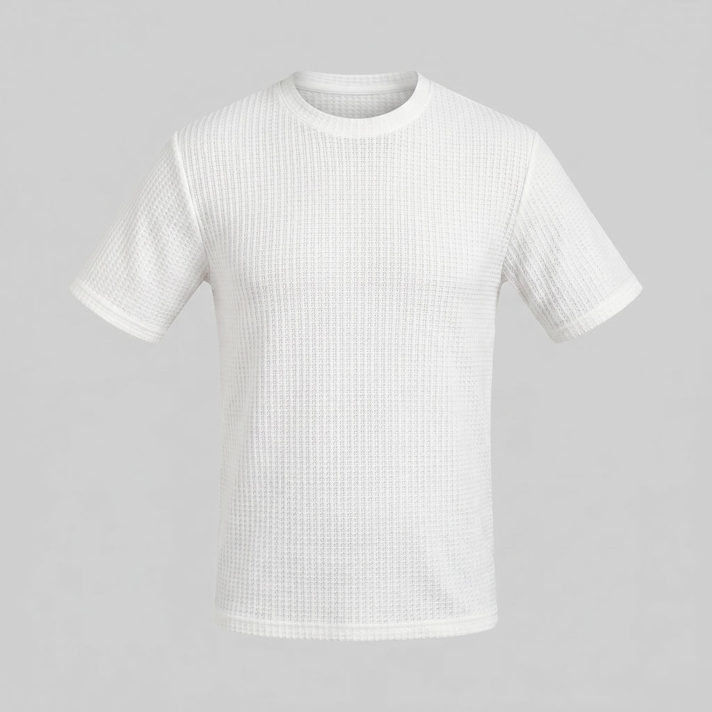 Men's Casual Structured Cotton T-Shirt for Summer Wear