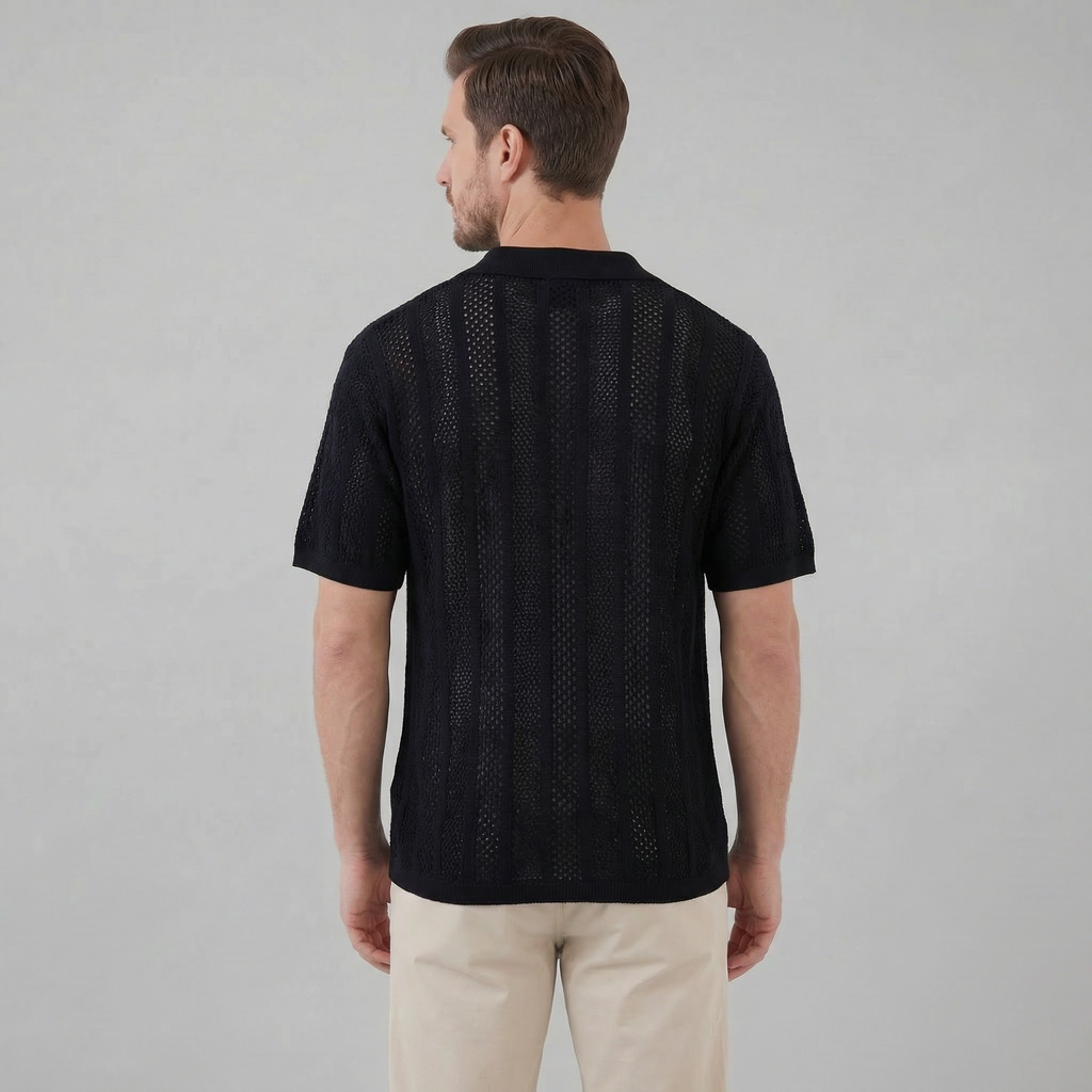 Men's Casual Summer Shirt - Lightweight Cotton Short Sleeve Top