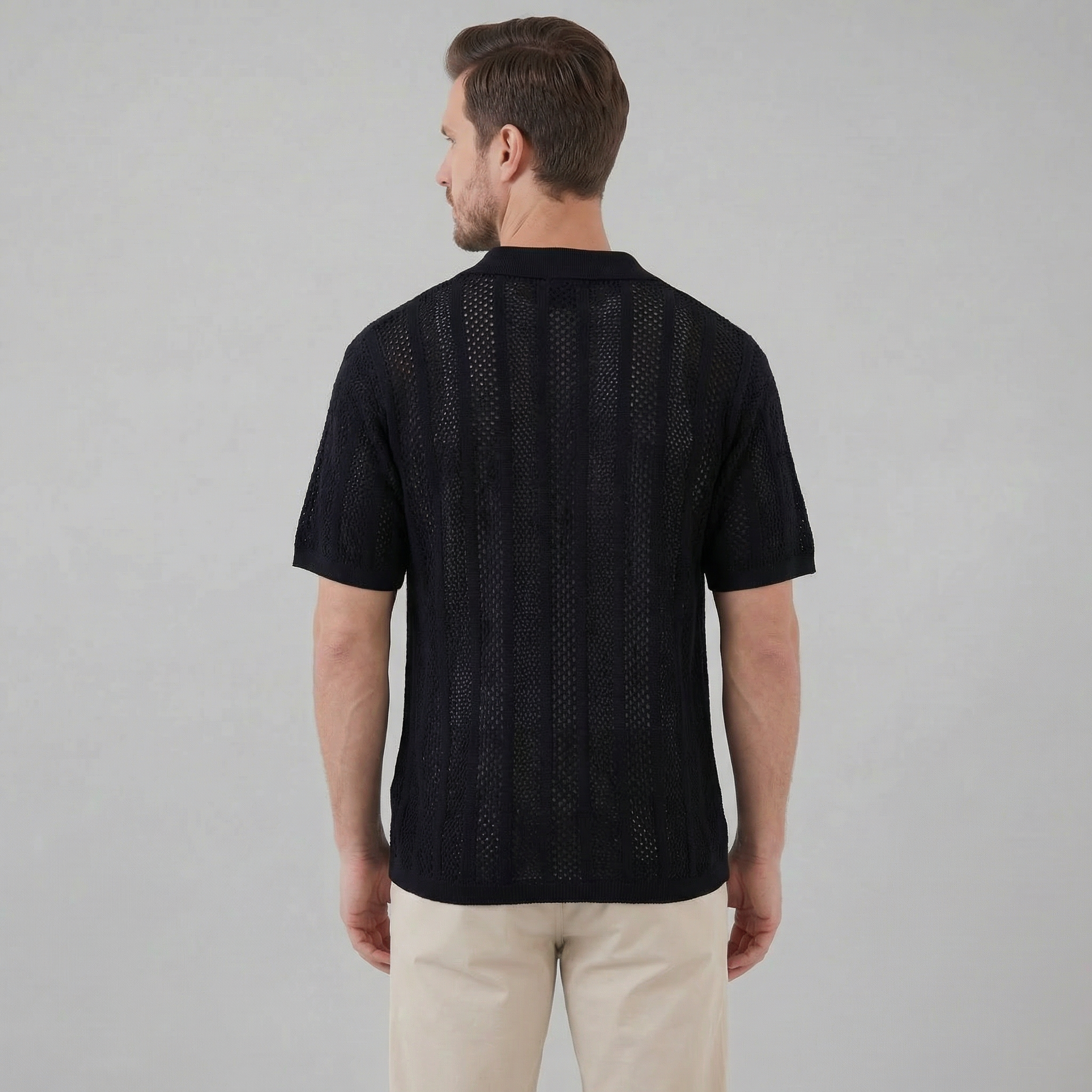 Men's Casual Summer Shirt - Lightweight Cotton Short Sleeve Top