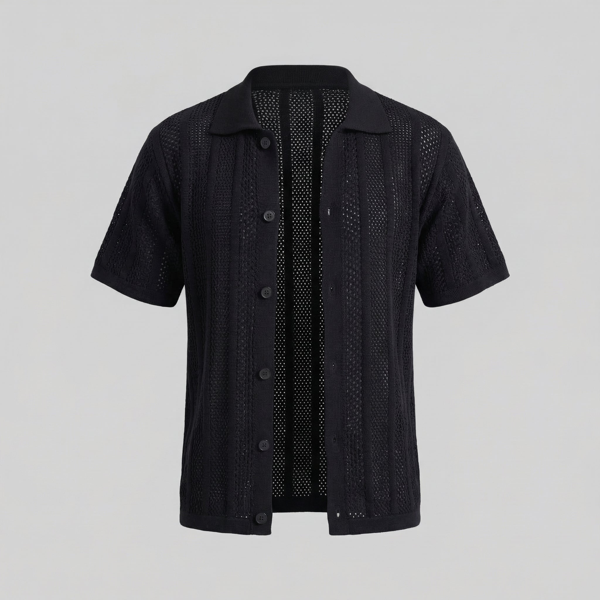 Men's Casual Summer Shirt - Lightweight Cotton Short Sleeve Top