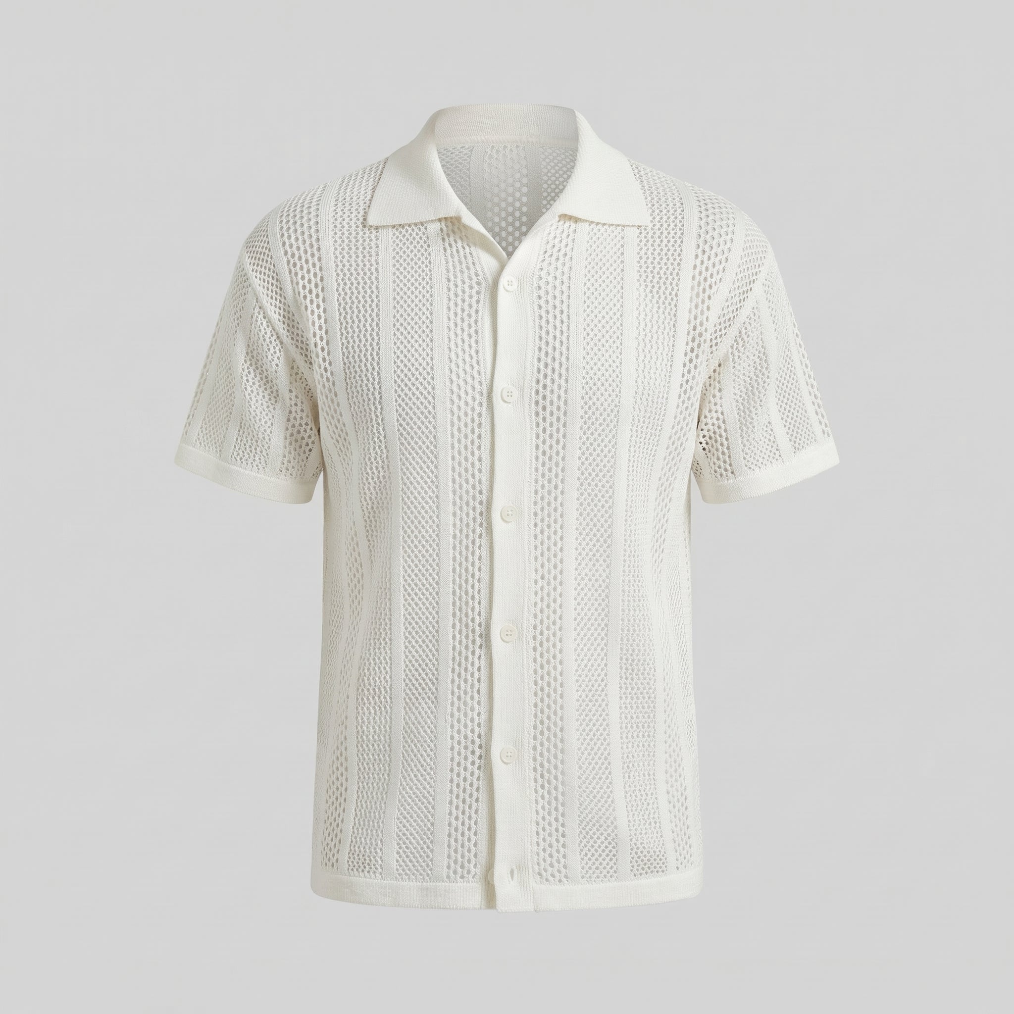 Men's Casual Summer Shirt - Lightweight Cotton Short Sleeve Top