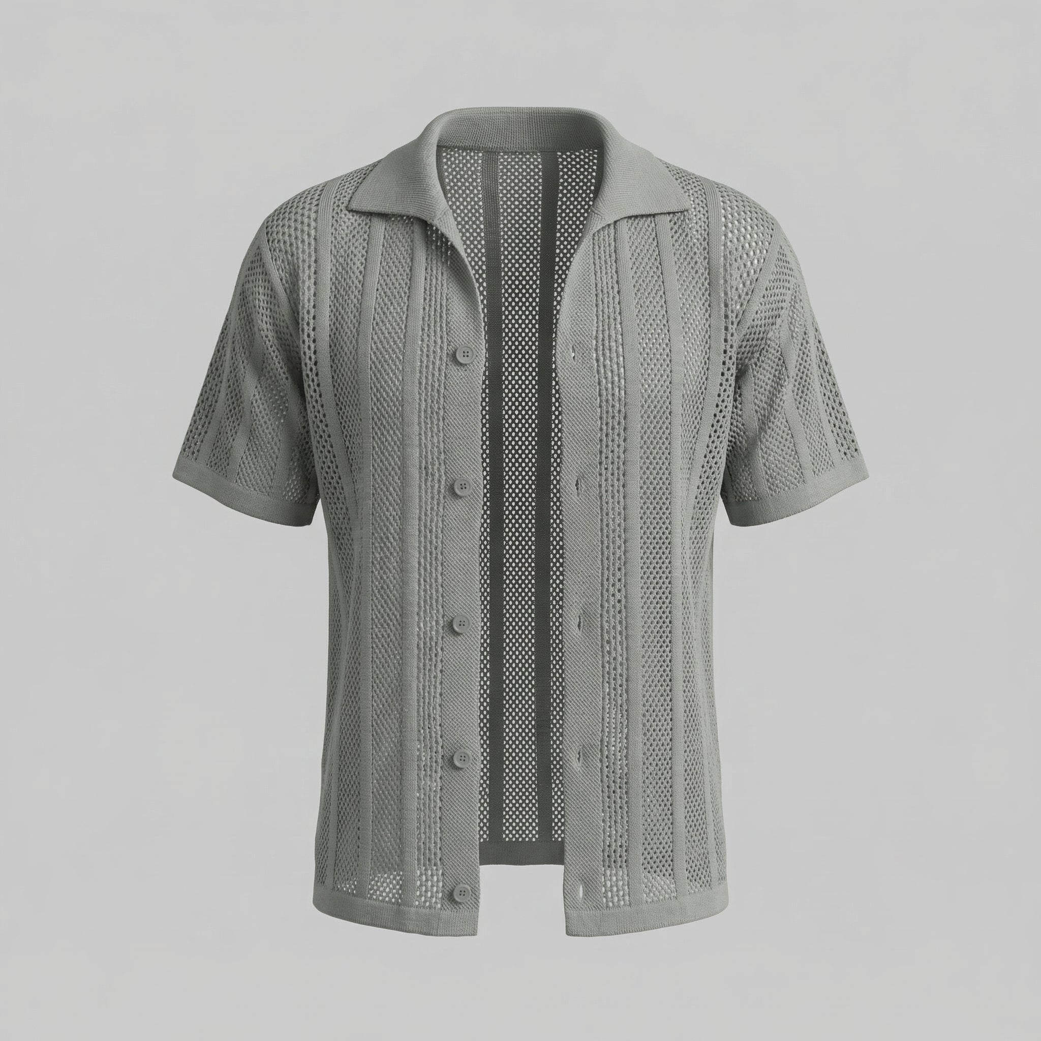 Men's Casual Summer Shirt - Lightweight Cotton Short Sleeve Top