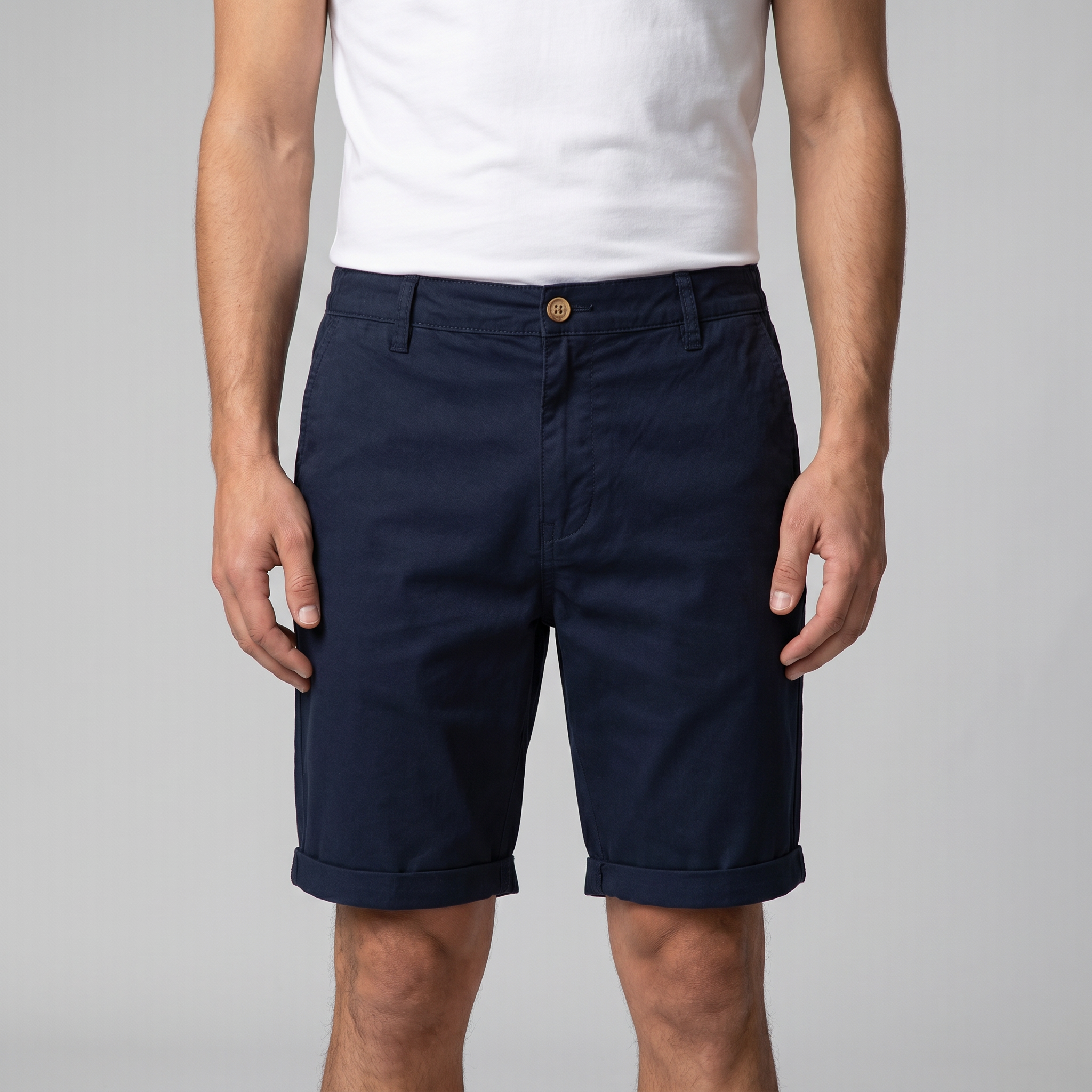 Men's Chino Shorts - Classic Fit, Cotton Fabric for Casual Wear