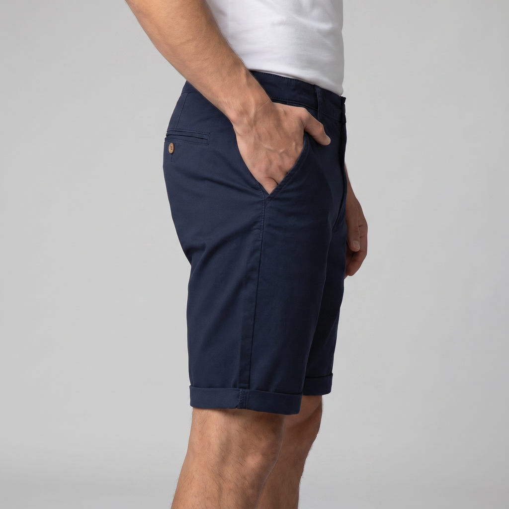 Men's Chino Shorts - Classic Fit, Cotton Fabric for Casual Wear