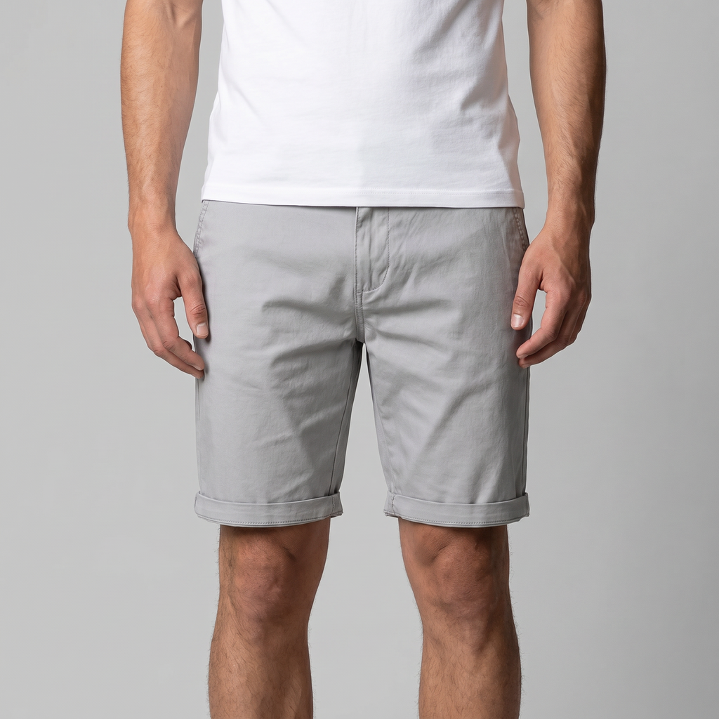 Men's Chino Shorts - Classic Fit, Cotton Fabric for Casual Wear