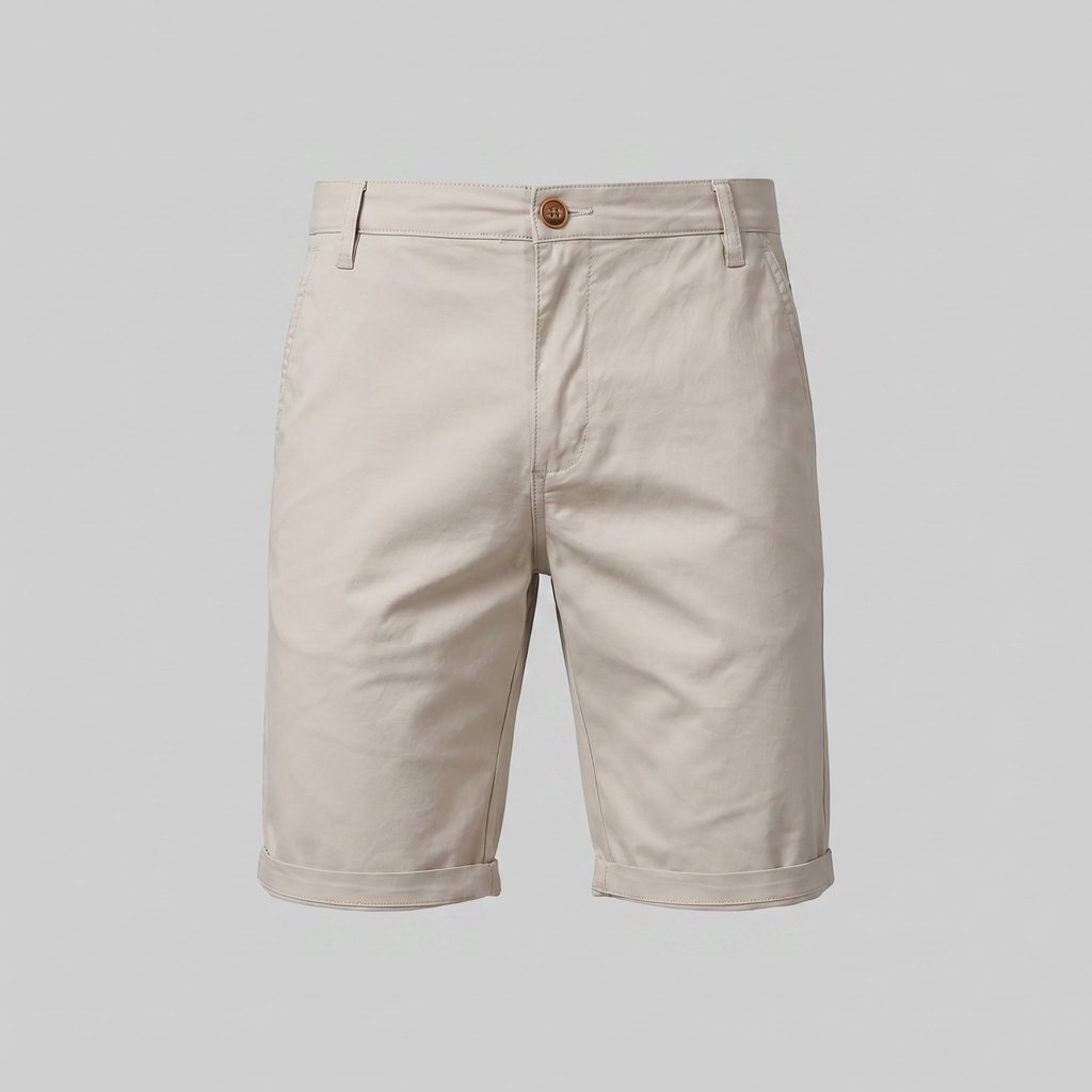 Men's Chino Shorts - Classic Fit, Cotton Fabric for Casual Wear