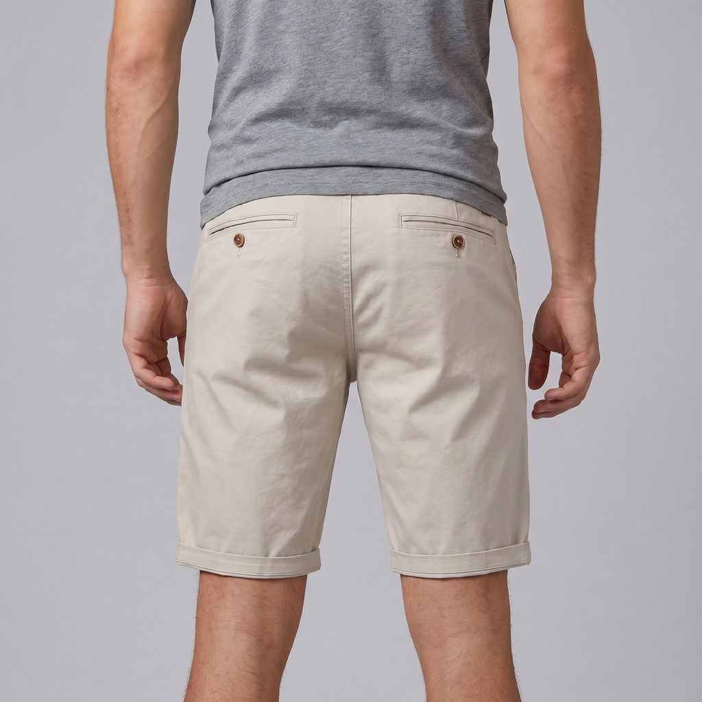 Men's Chino Shorts - Classic Fit, Cotton Fabric for Casual Wear