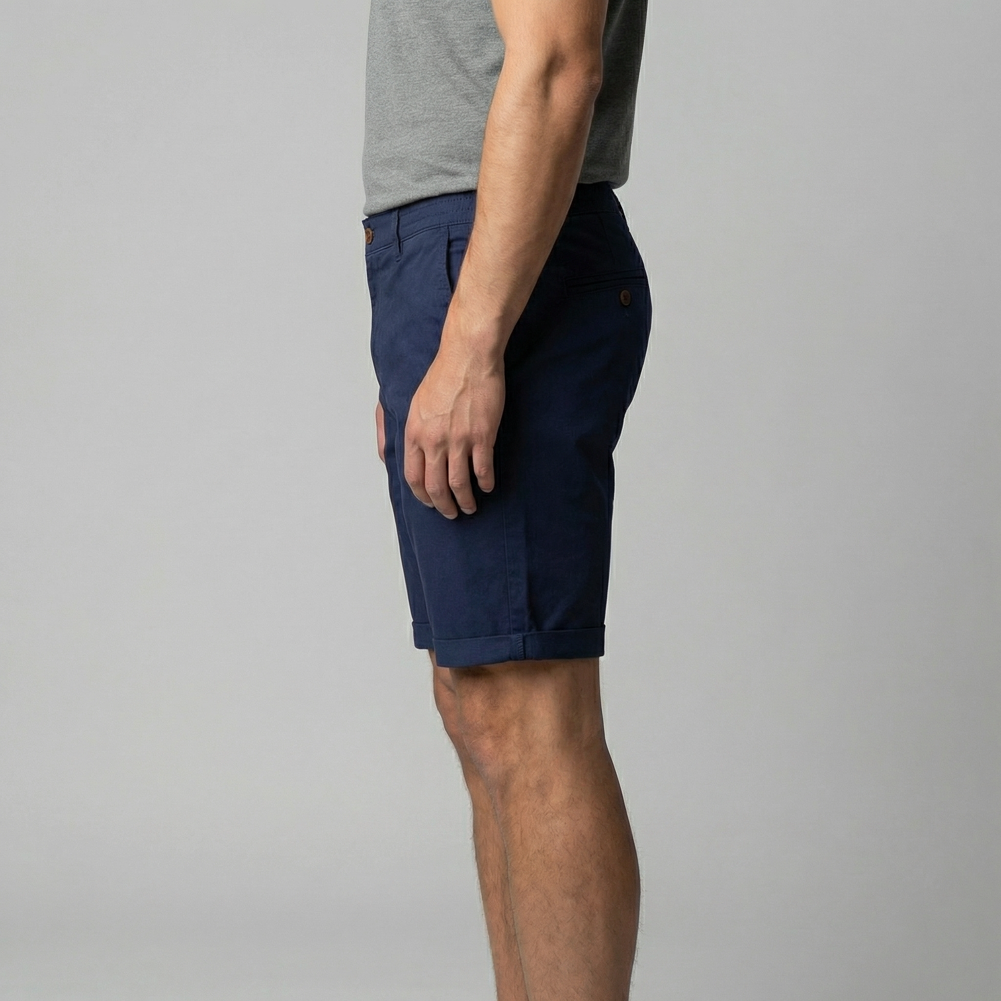 Men's Chino Shorts - Cotton Blend - Classic Fit - Casual Summer Wear