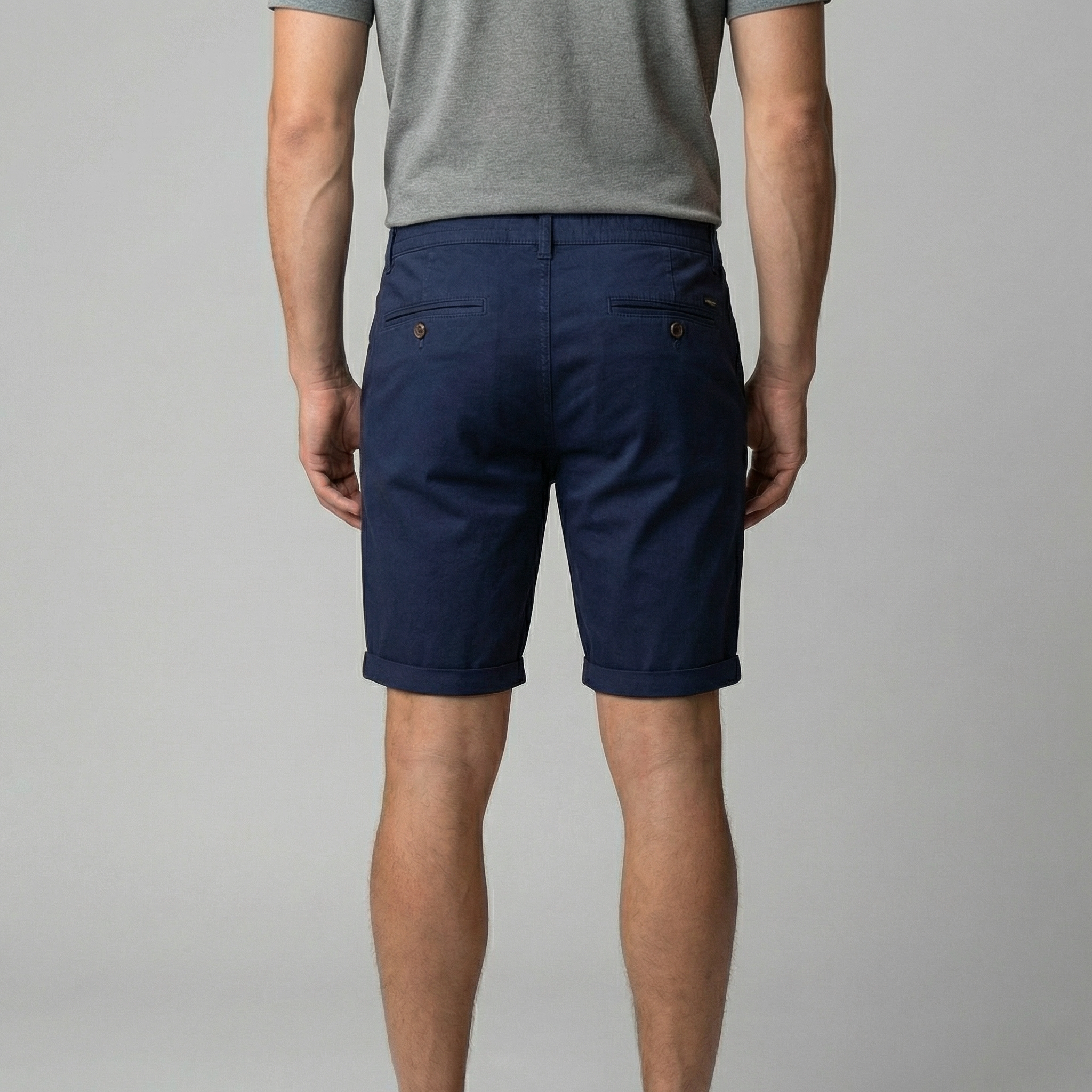 Men's Chino Shorts - Cotton Blend - Classic Fit - Casual Summer Wear