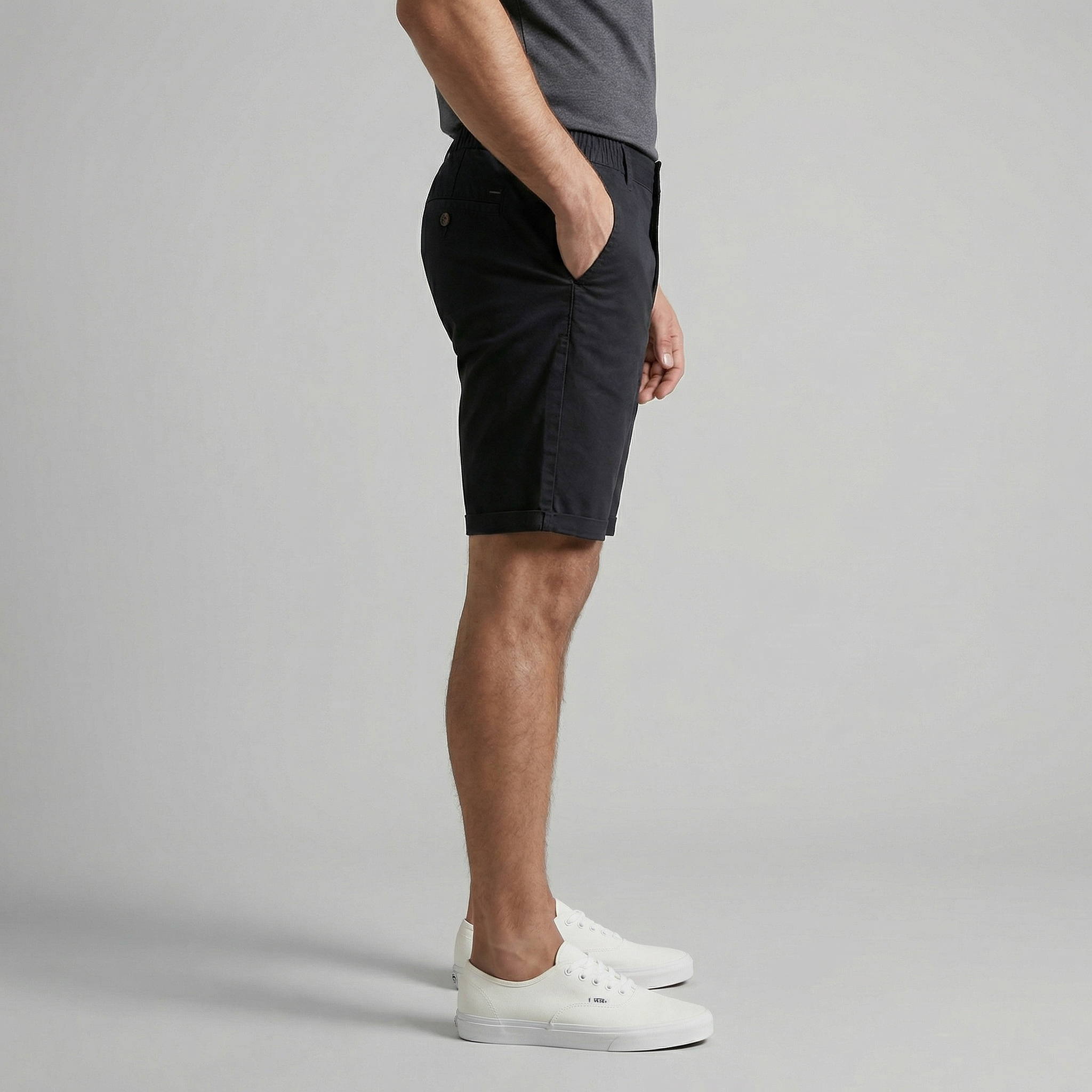 Men's Chino Shorts - Cotton Blend - Classic Fit - Casual Summer Wear