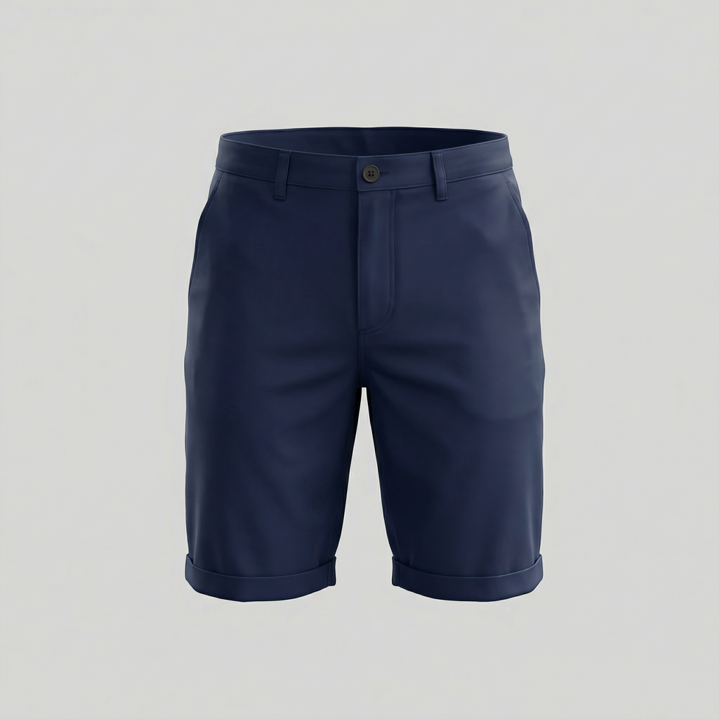 Men's Chino Shorts - Cotton Blend - Classic Fit - Casual Summer Wear