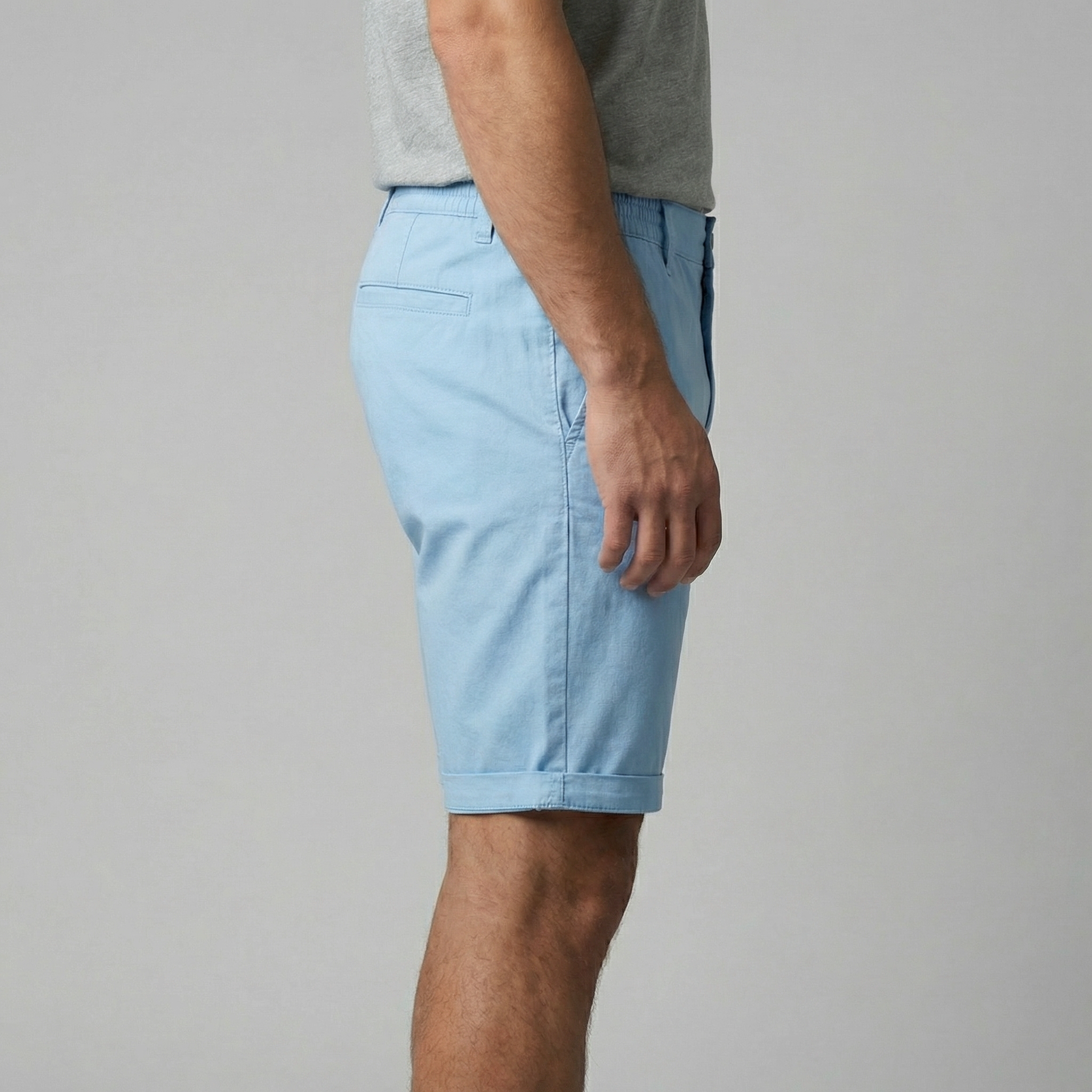 Men's Chino Shorts - Cotton Blend - Classic Fit - Casual Summer Wear