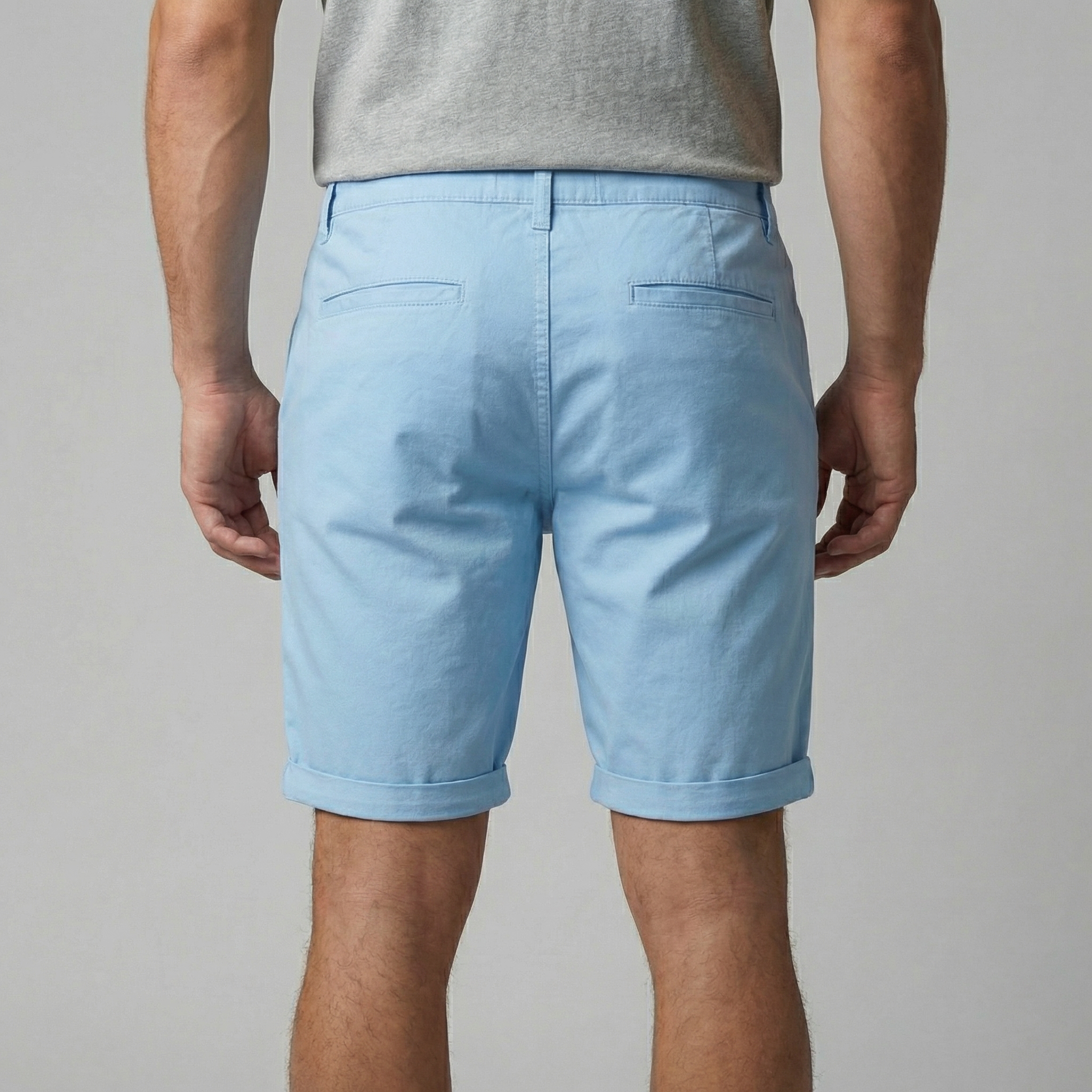Men's Chino Shorts - Cotton Blend - Classic Fit - Casual Summer Wear