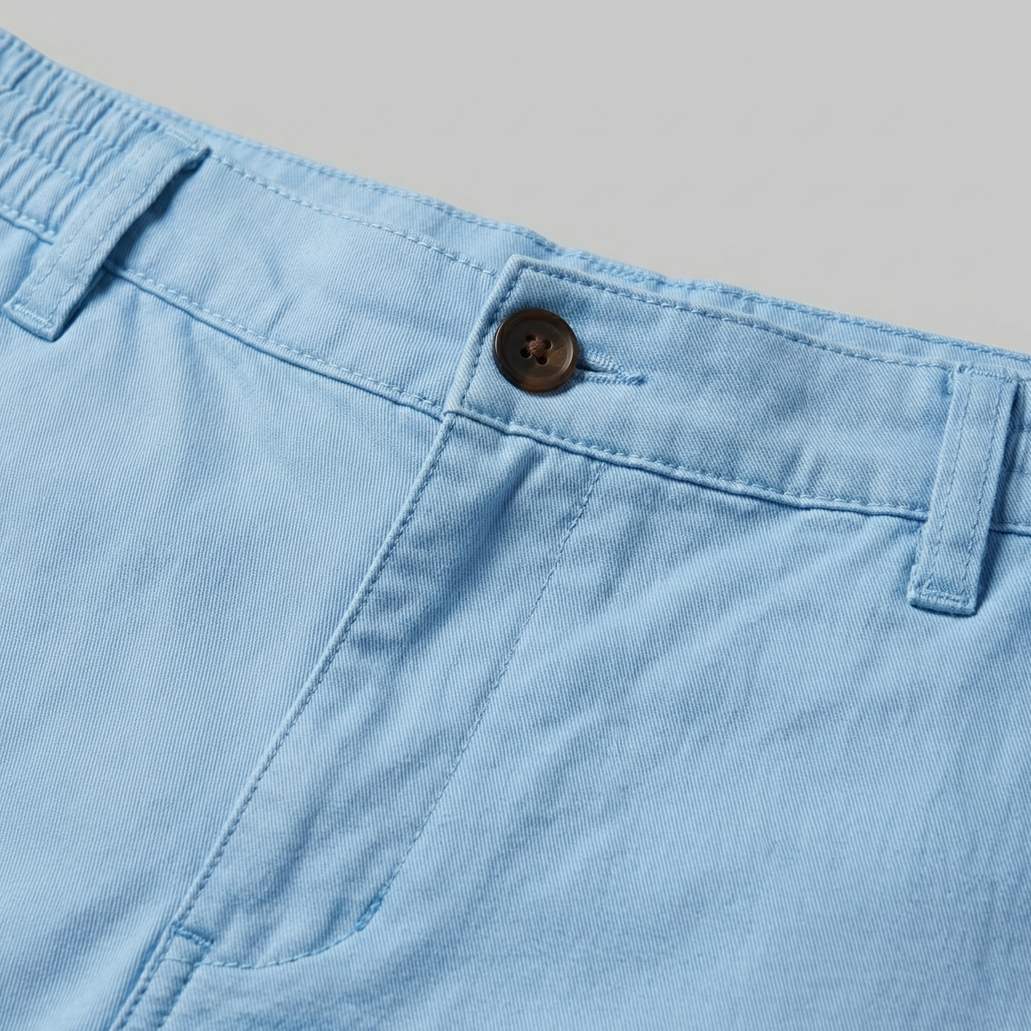 Men's Chino Shorts - Cotton Blend - Classic Fit - Casual Summer Wear