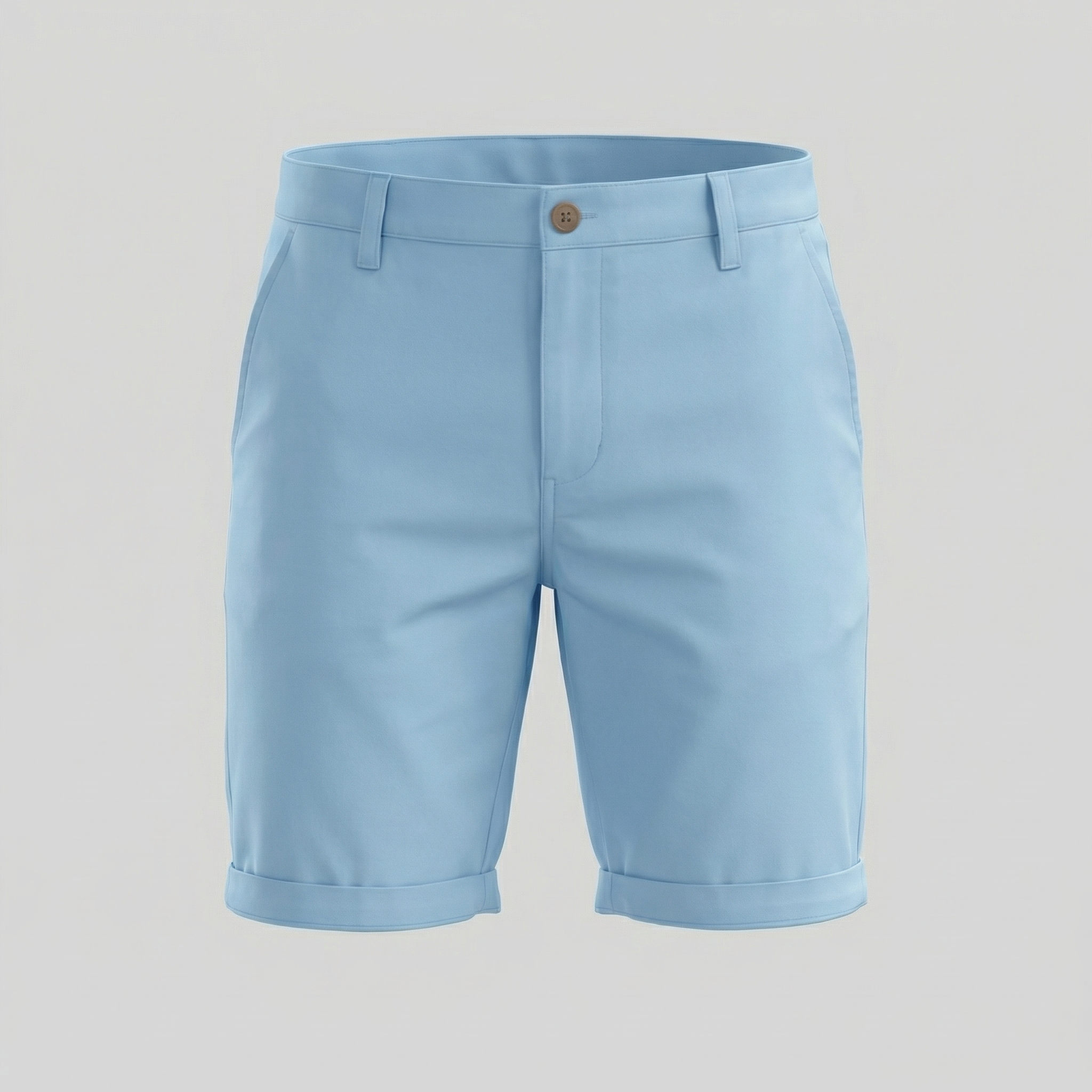 Men's Chino Shorts - Cotton Blend - Classic Fit - Casual Summer Wear
