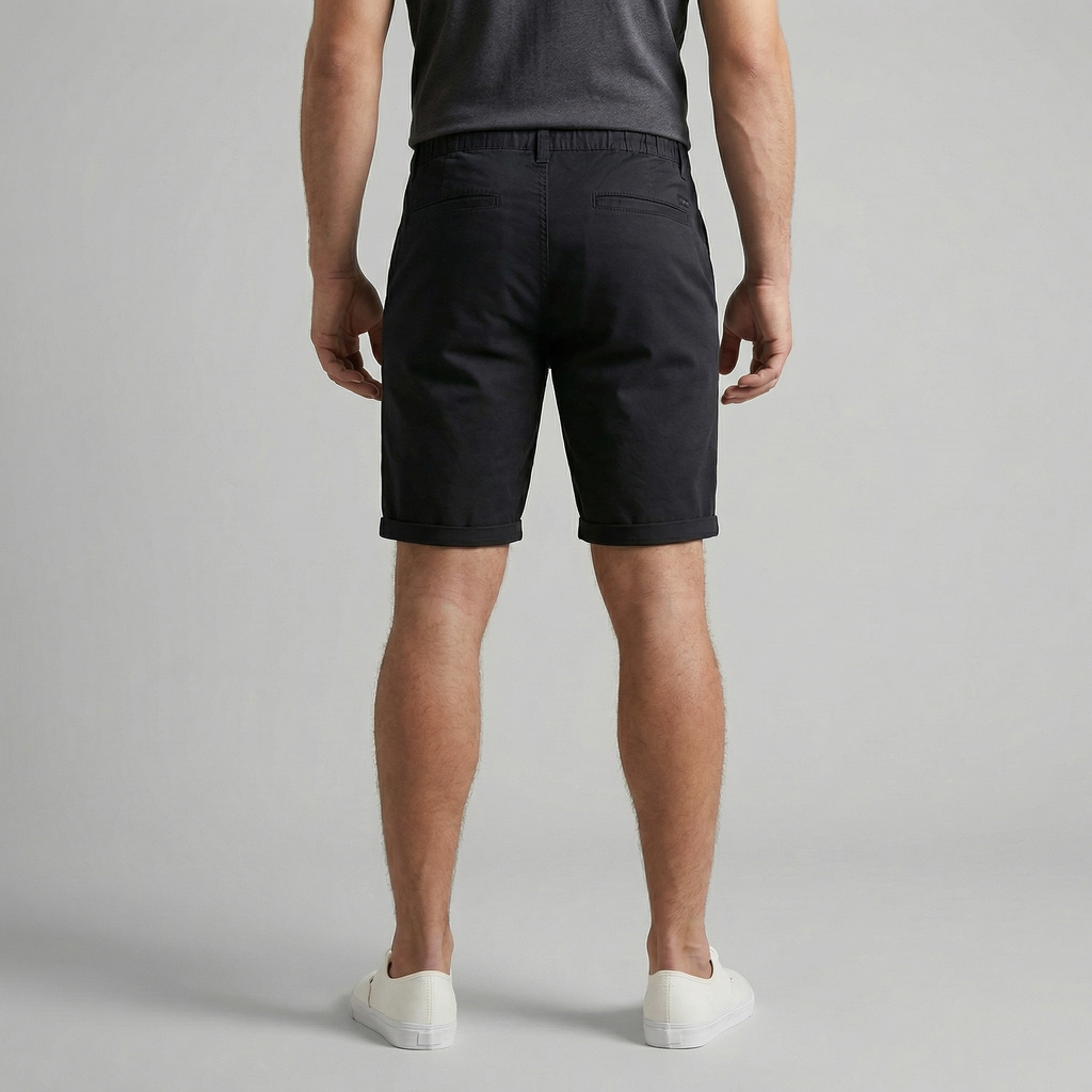 Men's Chino Shorts - Cotton Blend - Classic Fit - Casual Summer Wear