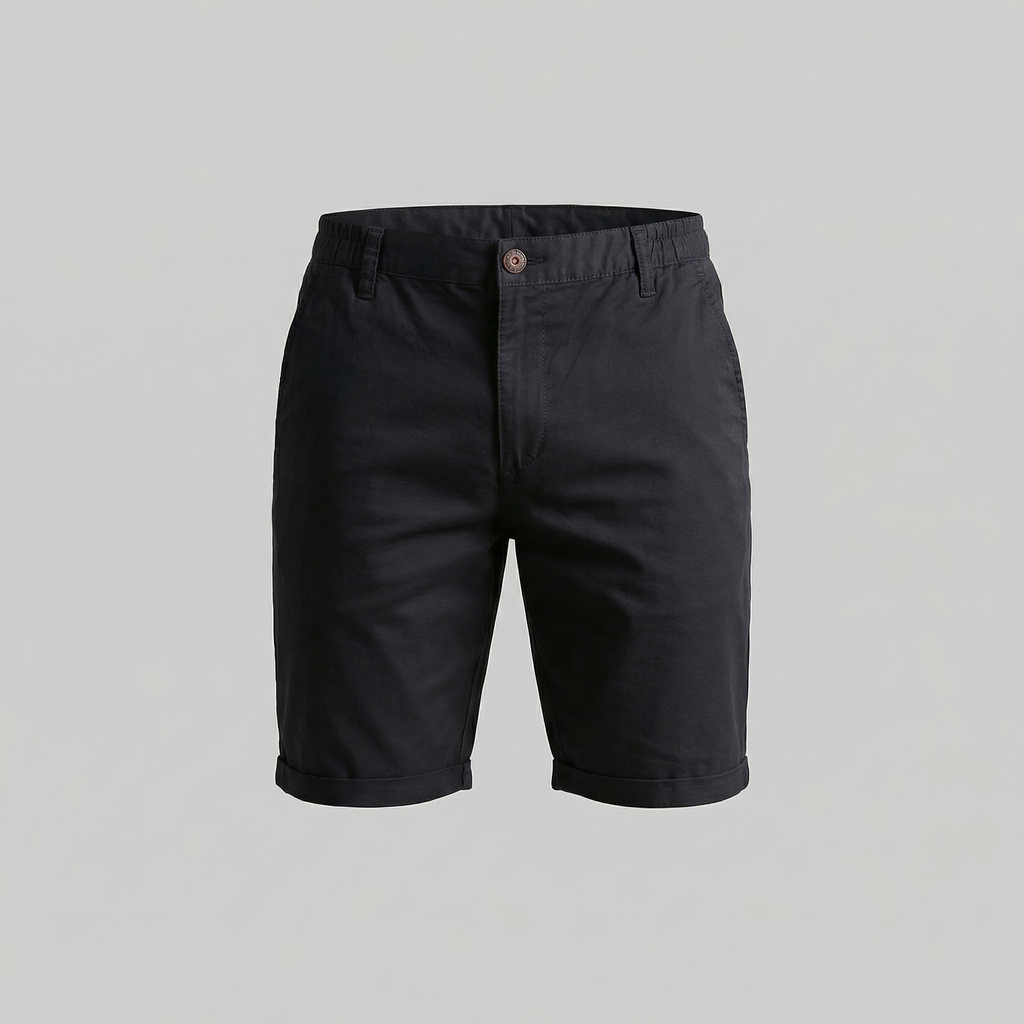 Men's Chino Shorts - Cotton Blend - Classic Fit - Casual Summer Wear