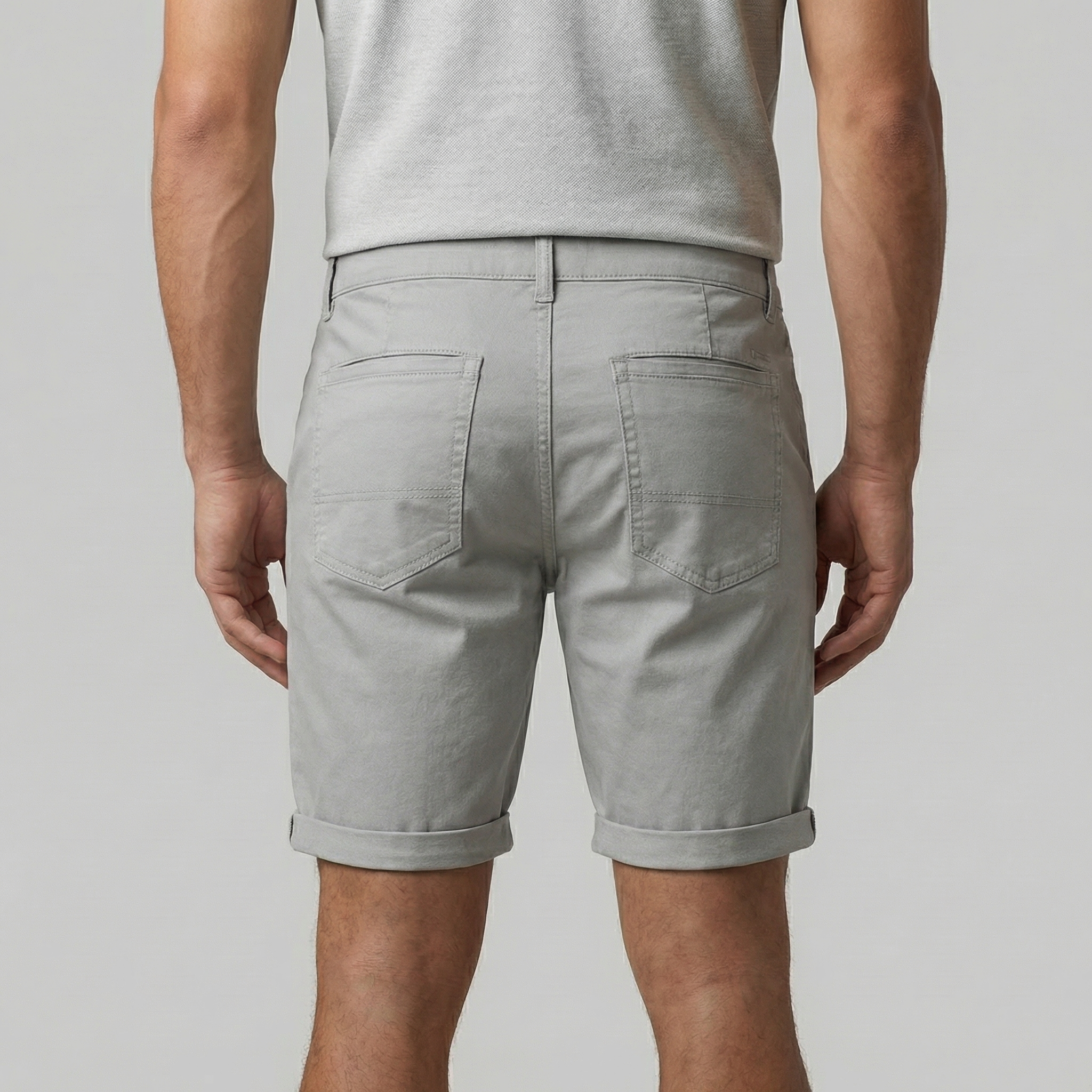 Men's Chino Shorts - Cotton Blend - Classic Fit - Casual Summer Wear
