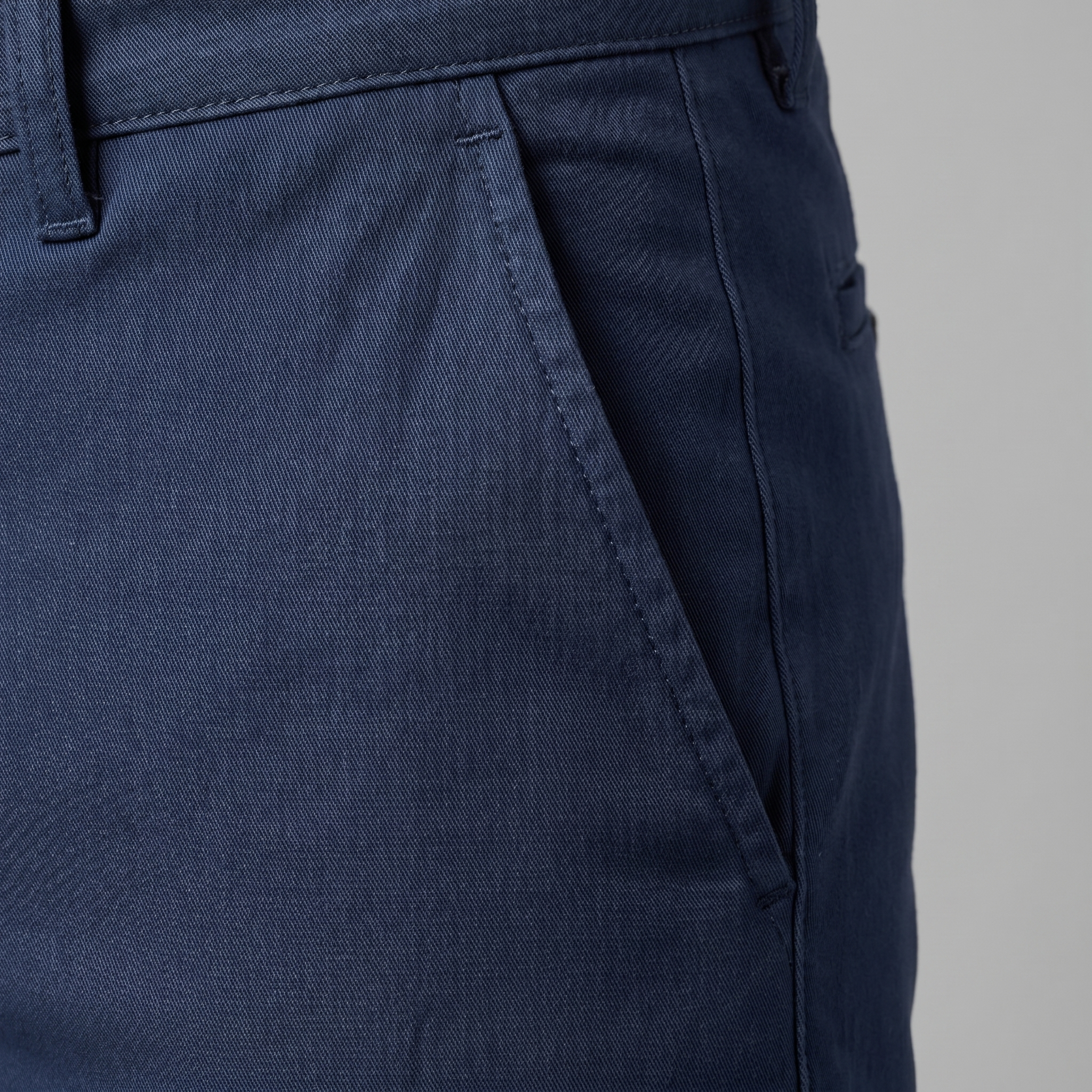 Men's Chino Trousers - Straight Leg, Cotton Blend, Casual Wear