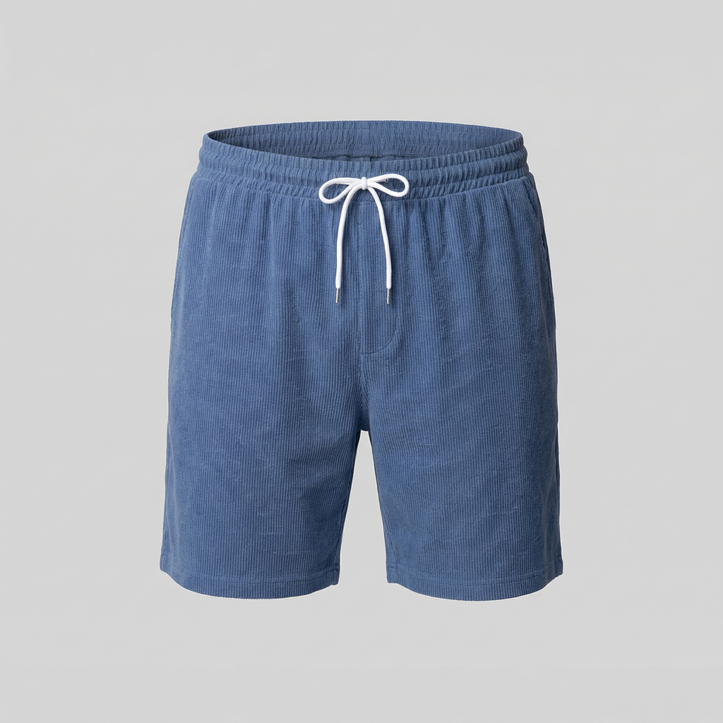 Men's Corduroy Shorts - Relaxed Fit, Casual Style for Summer Wear