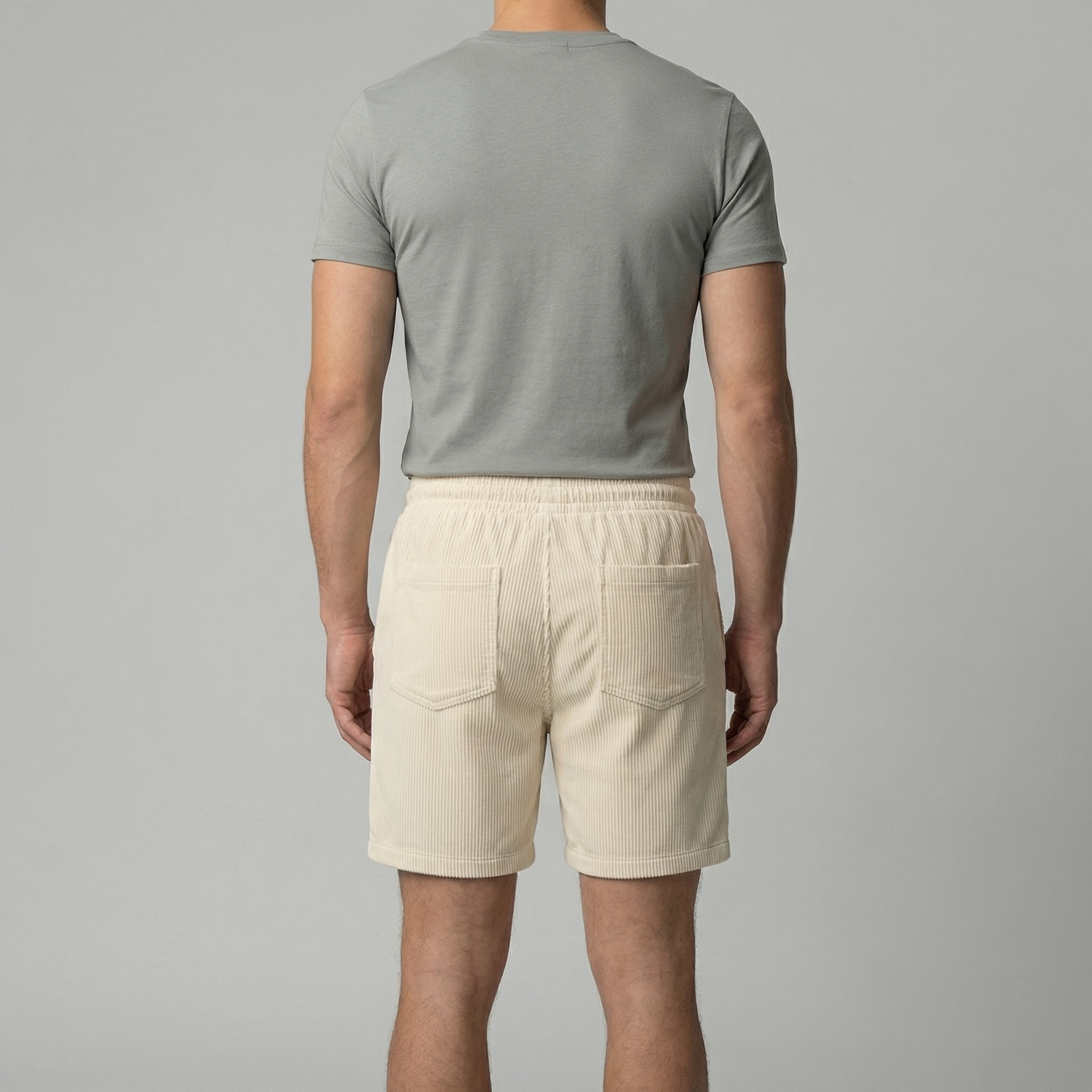 Men's Corduroy Shorts - Relaxed Fit, Casual Style for Summer Wear