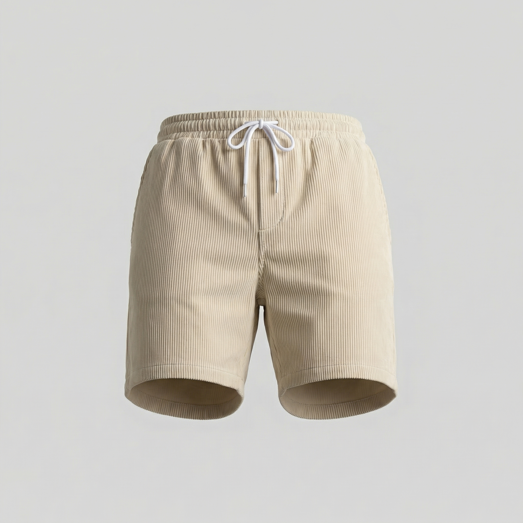 Men's Corduroy Shorts - Relaxed Fit, Casual Style for Summer Wear