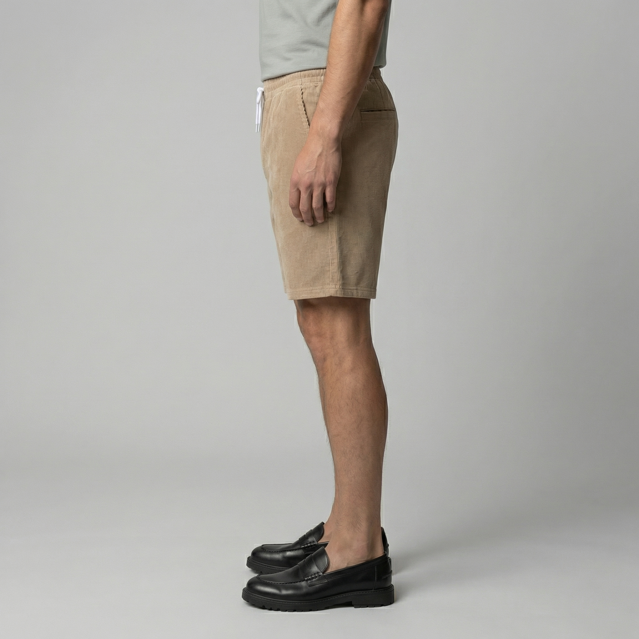 Men's Corduroy Shorts - Relaxed Fit, Casual Style for Summer Wear