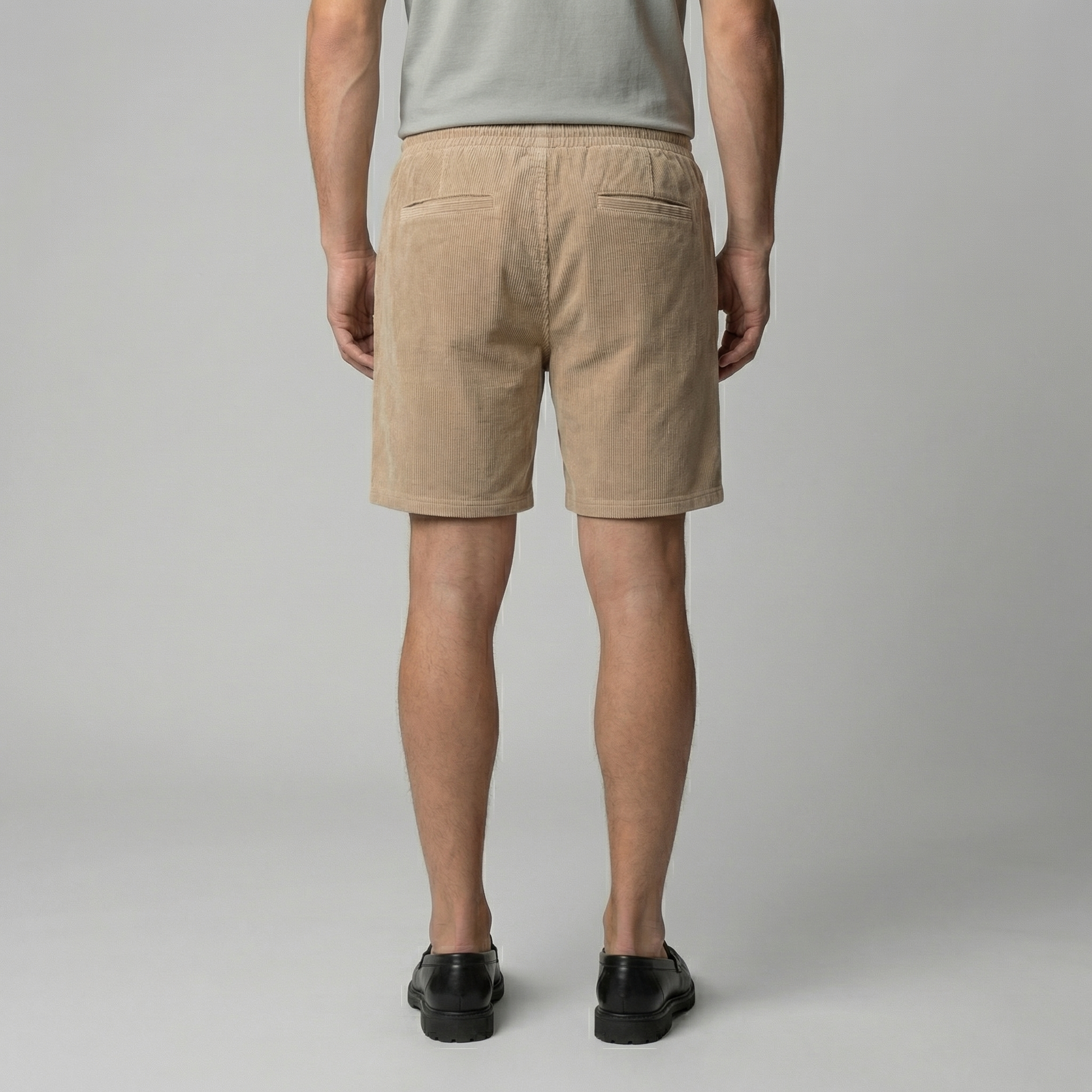Men's Corduroy Shorts - Relaxed Fit, Casual Style for Summer Wear