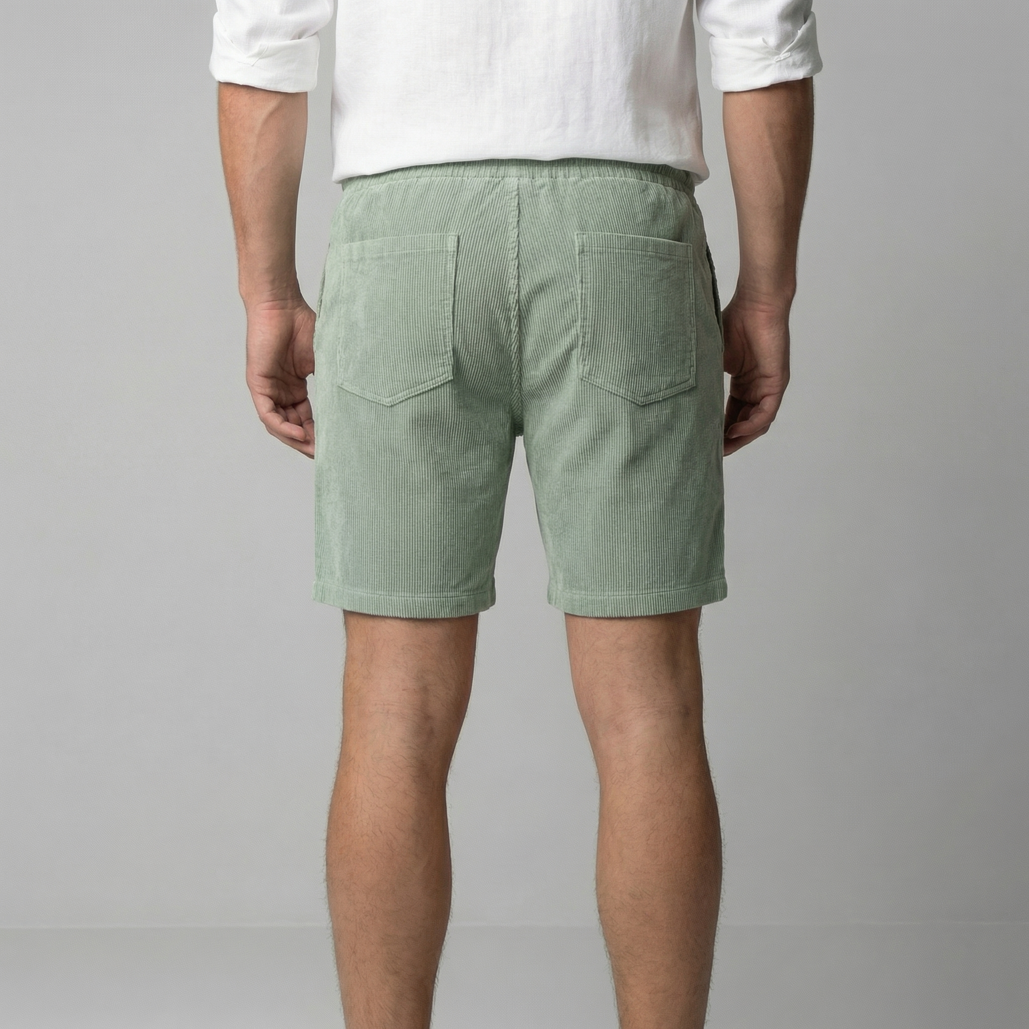 Men's Corduroy Shorts - Relaxed Fit, Casual Style for Summer Wear
