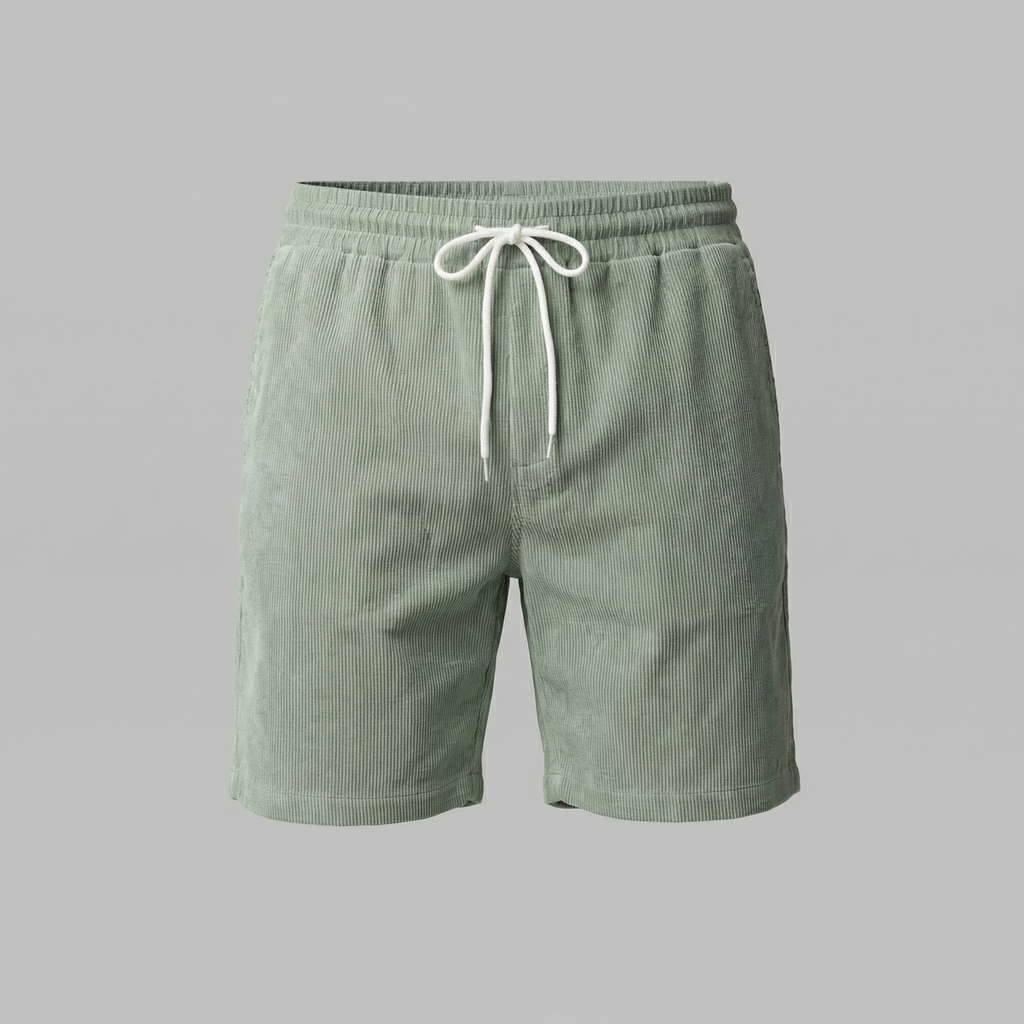 Men's Corduroy Shorts - Relaxed Fit, Casual Style for Summer Wear