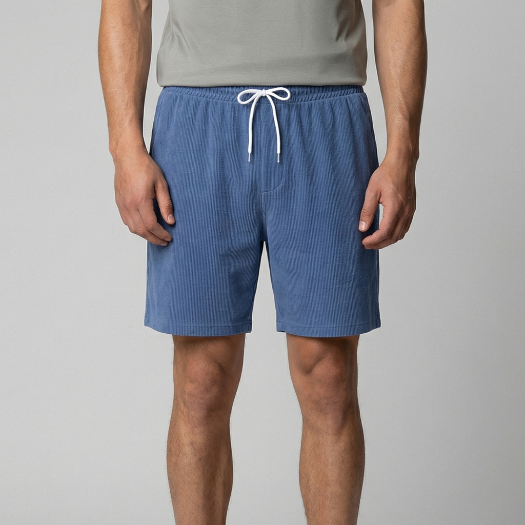 Men's Corduroy Shorts - Relaxed Fit, Casual Style for Summer Wear