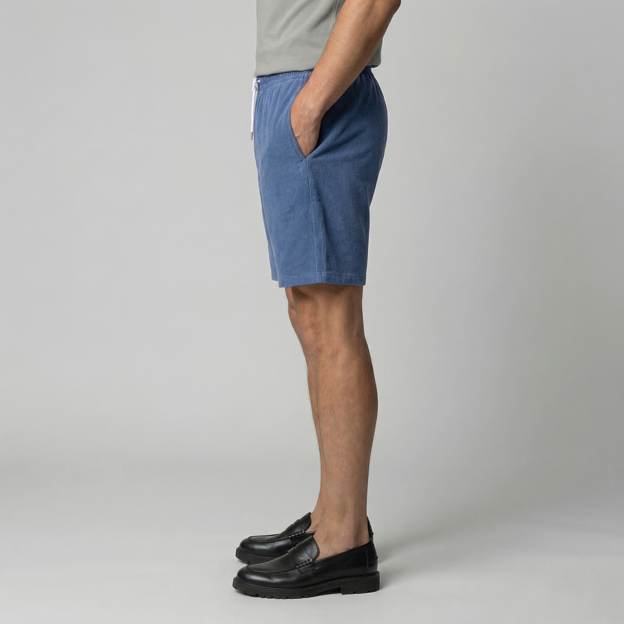 Men's Corduroy Shorts - Relaxed Fit, Casual Style for Summer Wear