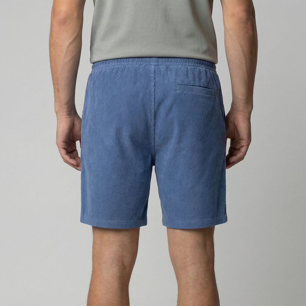 Men's Corduroy Shorts - Relaxed Fit, Casual Style for Summer Wear