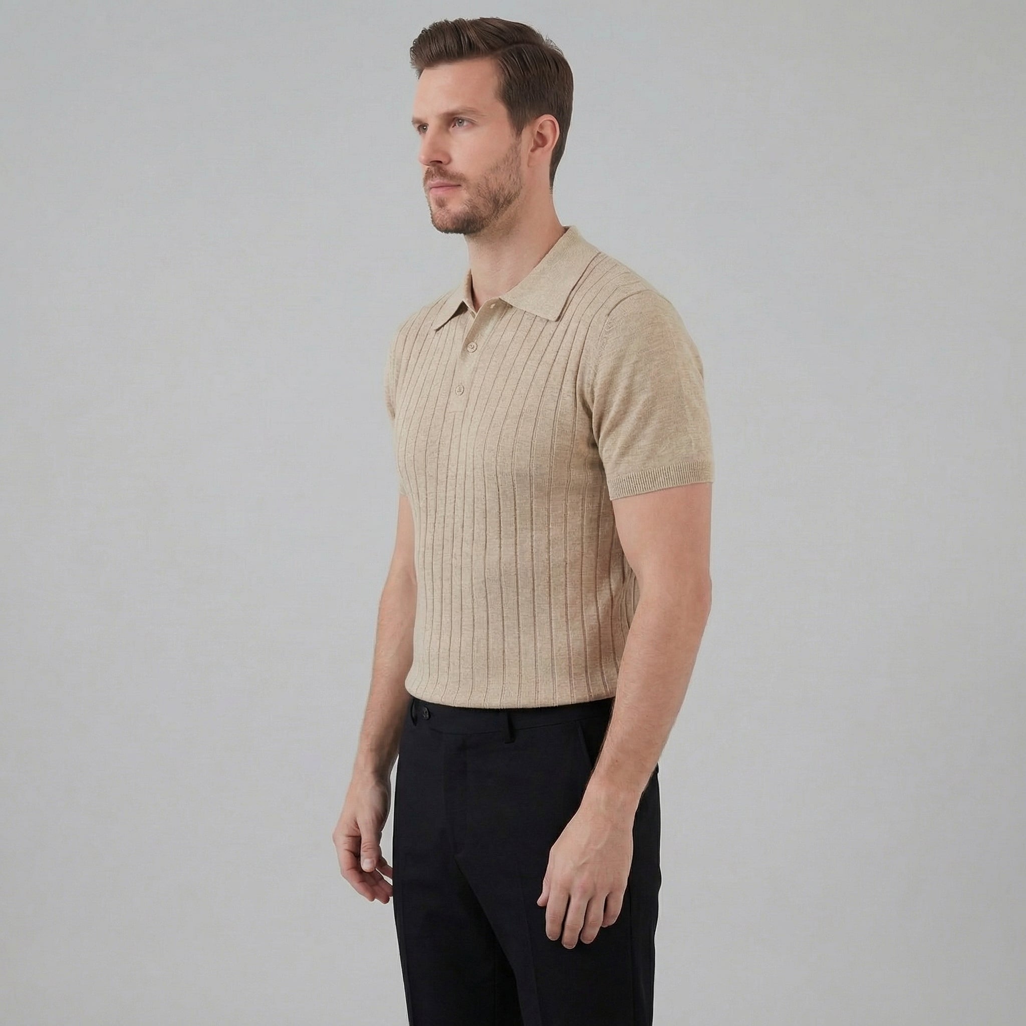 Men's Cotton Classic Fit Polo Shirt for Casual and Business Wear