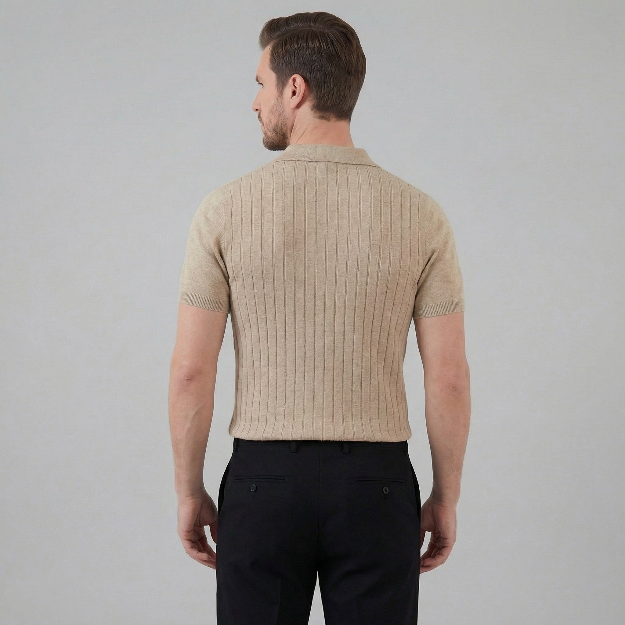Men's Cotton Classic Fit Polo Shirt for Casual and Business Wear