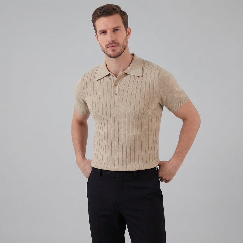 Men's Cotton Classic Fit Polo Shirt for Casual and Business Wear