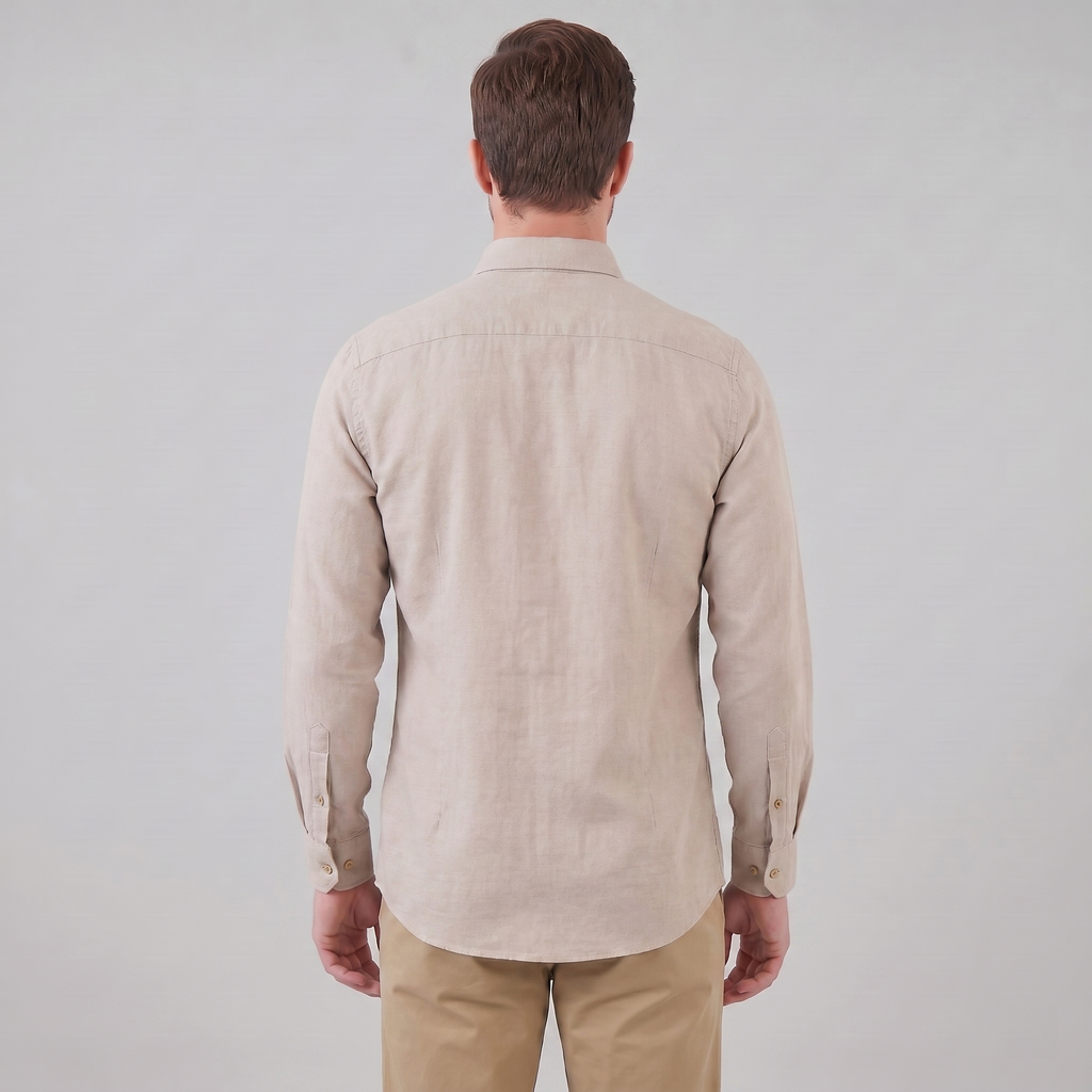 Men's Cotton Oxford Button-Down Dress Shirt for Formal and Casual Wear
