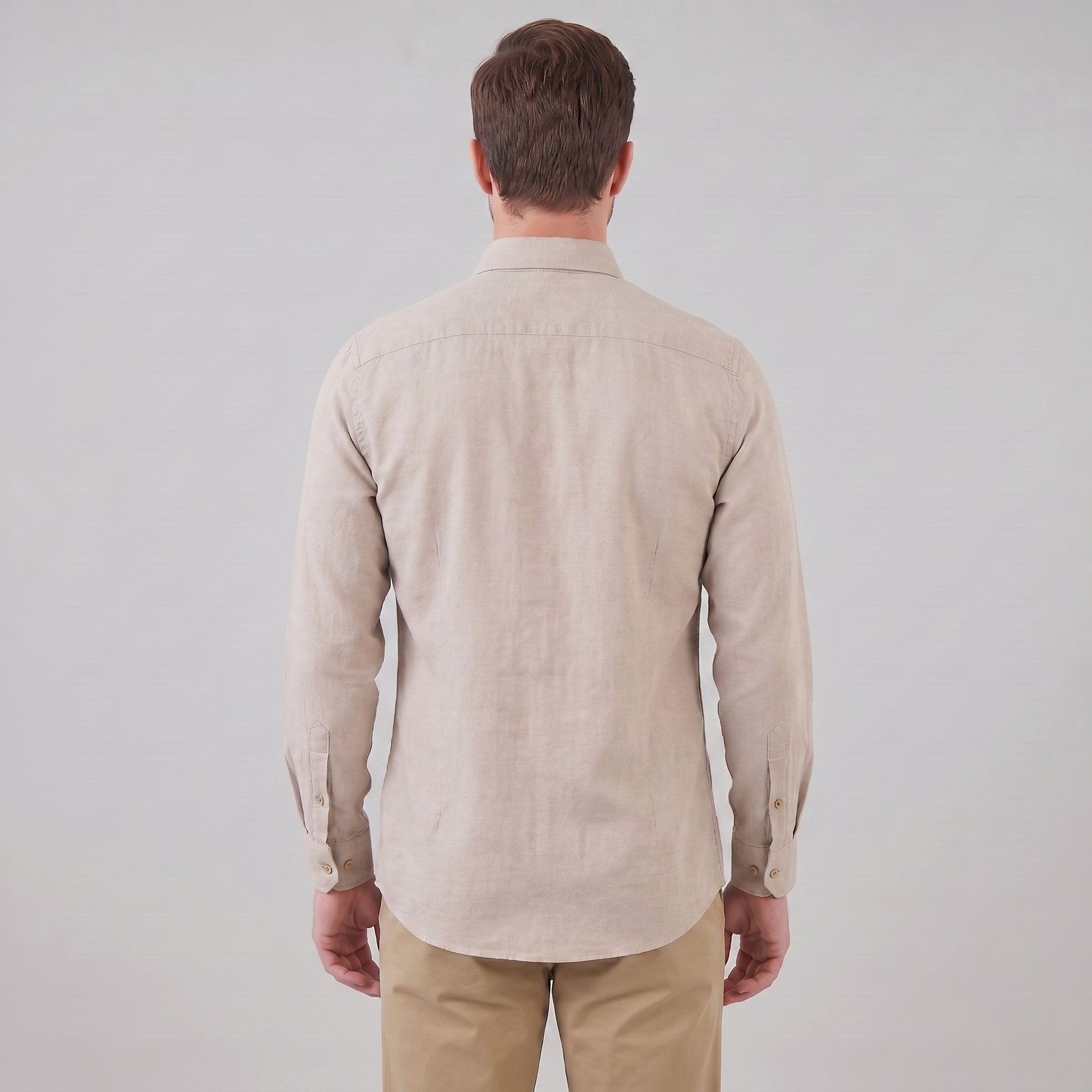 Men's Cotton Oxford Button-Down Dress Shirt for Formal and Casual Wear