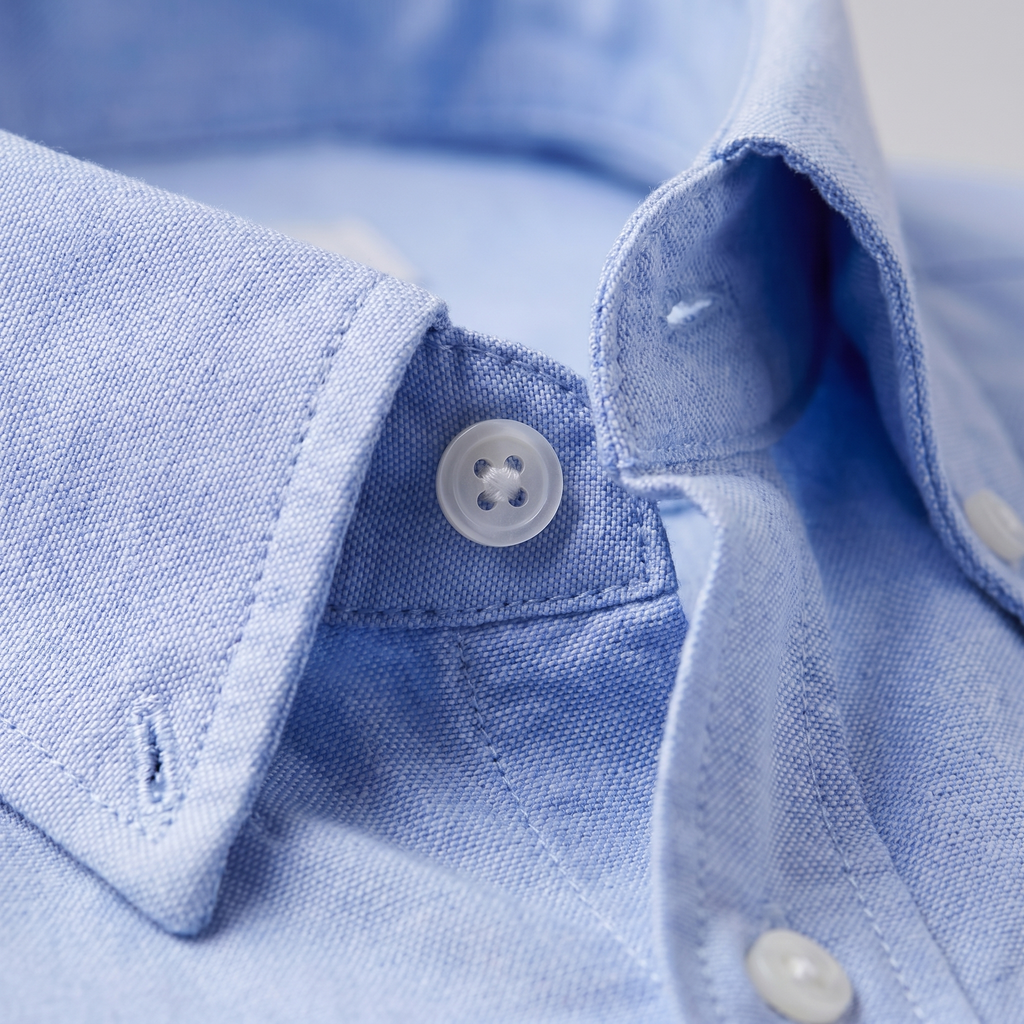 Men's Cotton Oxford Button-Down Dress Shirt for Formal and Casual Wear